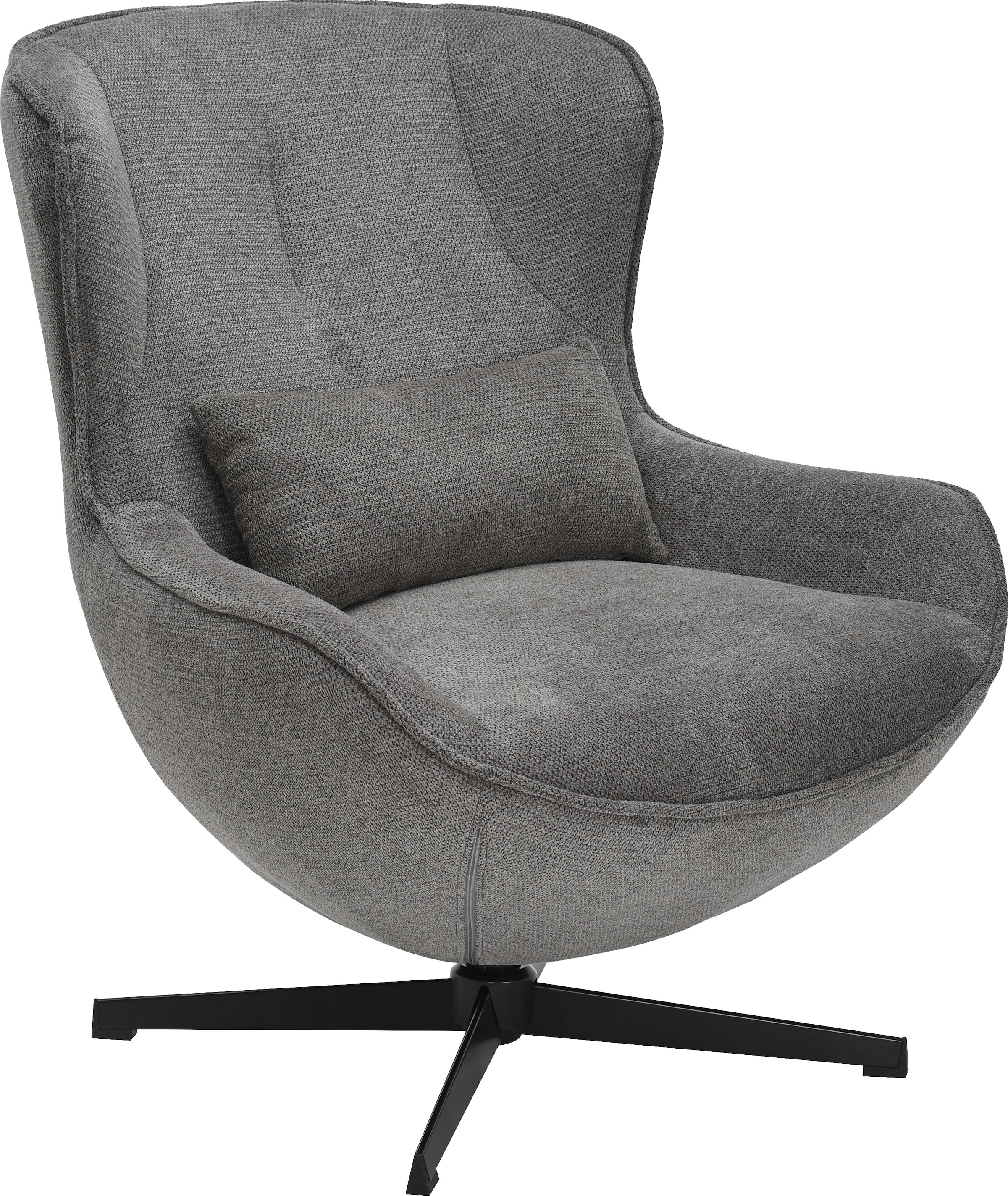 GOODproduct Sessel »YOLLI Relaxsessel, TV-Sessel mit Hocker« 360° Grad drehbar, Struktur-Bezug