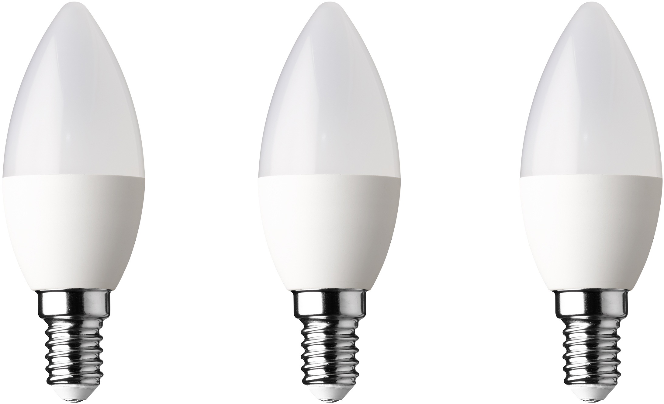 Image of WOFI LED-Leuchtmittel »Led_smd C35 E14 _ 3er Set«, E14, 3 St., Warmweiss bei Ackermann Versand Schweiz