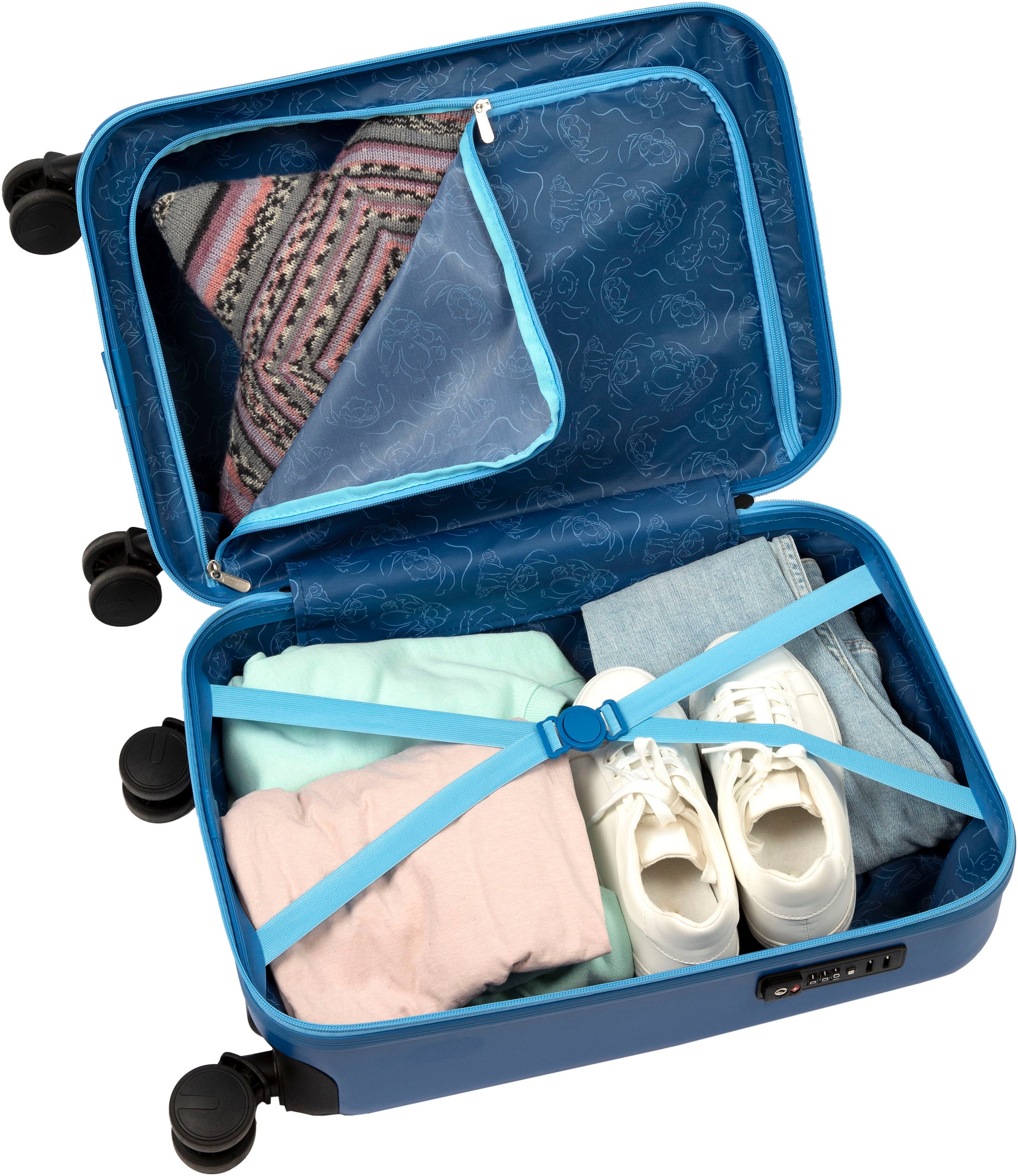 UNDERCOVER Valise pour enfants »Stitch, 59 cm« 35 litre 4 Rollen mit TSA-Zahlenschloss