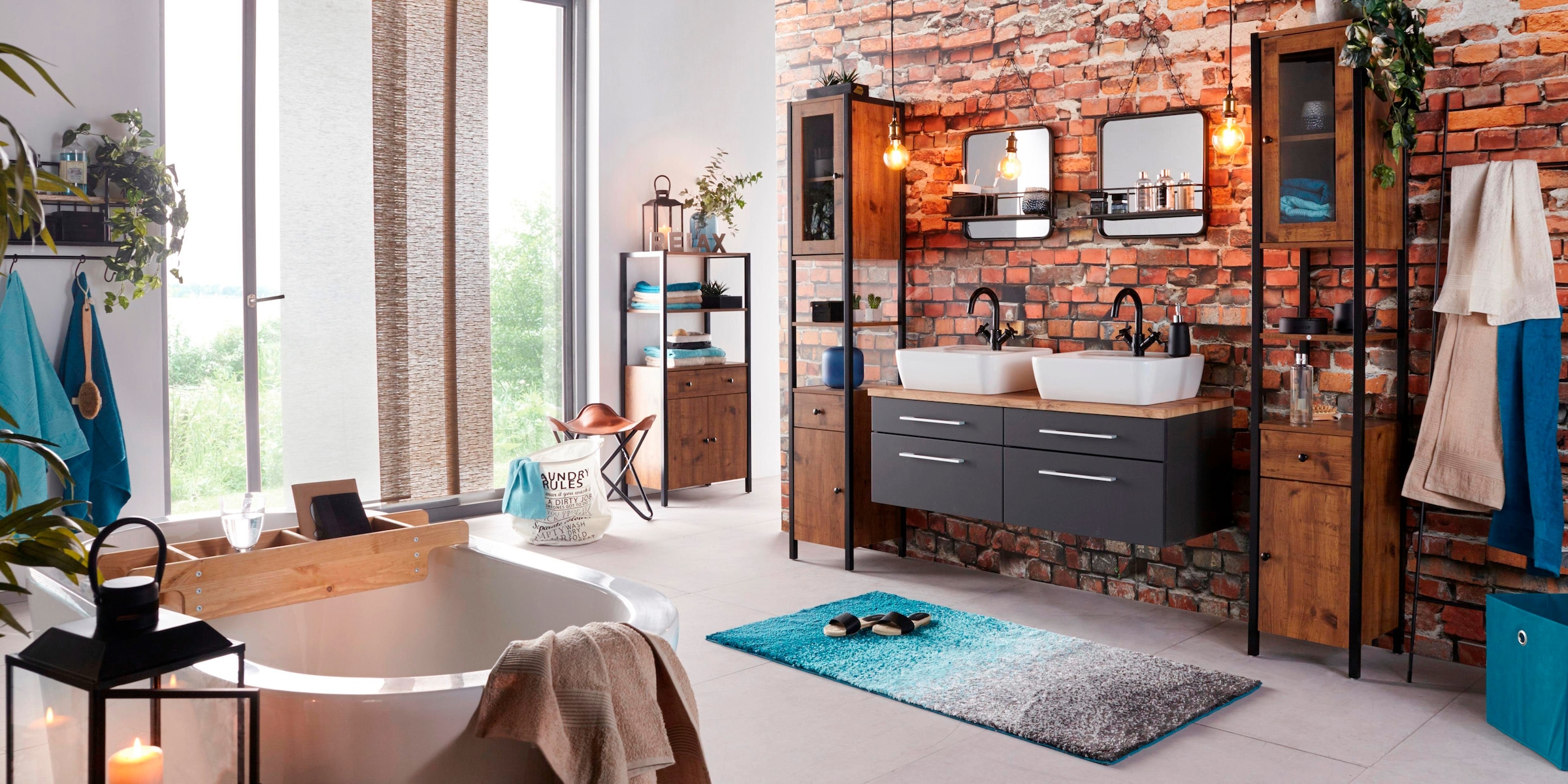 Komar Vliestapete »Vlies  - Bricklane - Grösse 368 x 248 cm« bedruckt glatt Wohnzimmer, Schlafzimmer