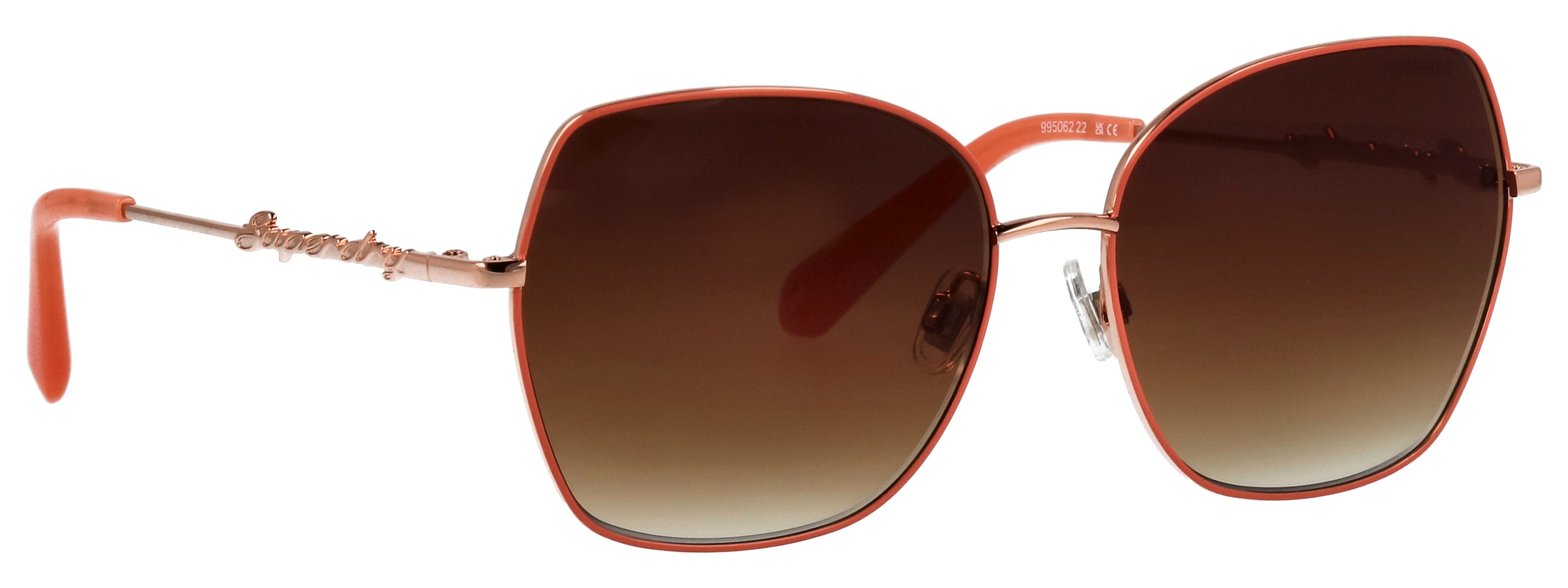 Superdry Lunettes de soleil »Modell 995062« Form Butterfly, Logoschriftzug auf Bügel, Metallfassung