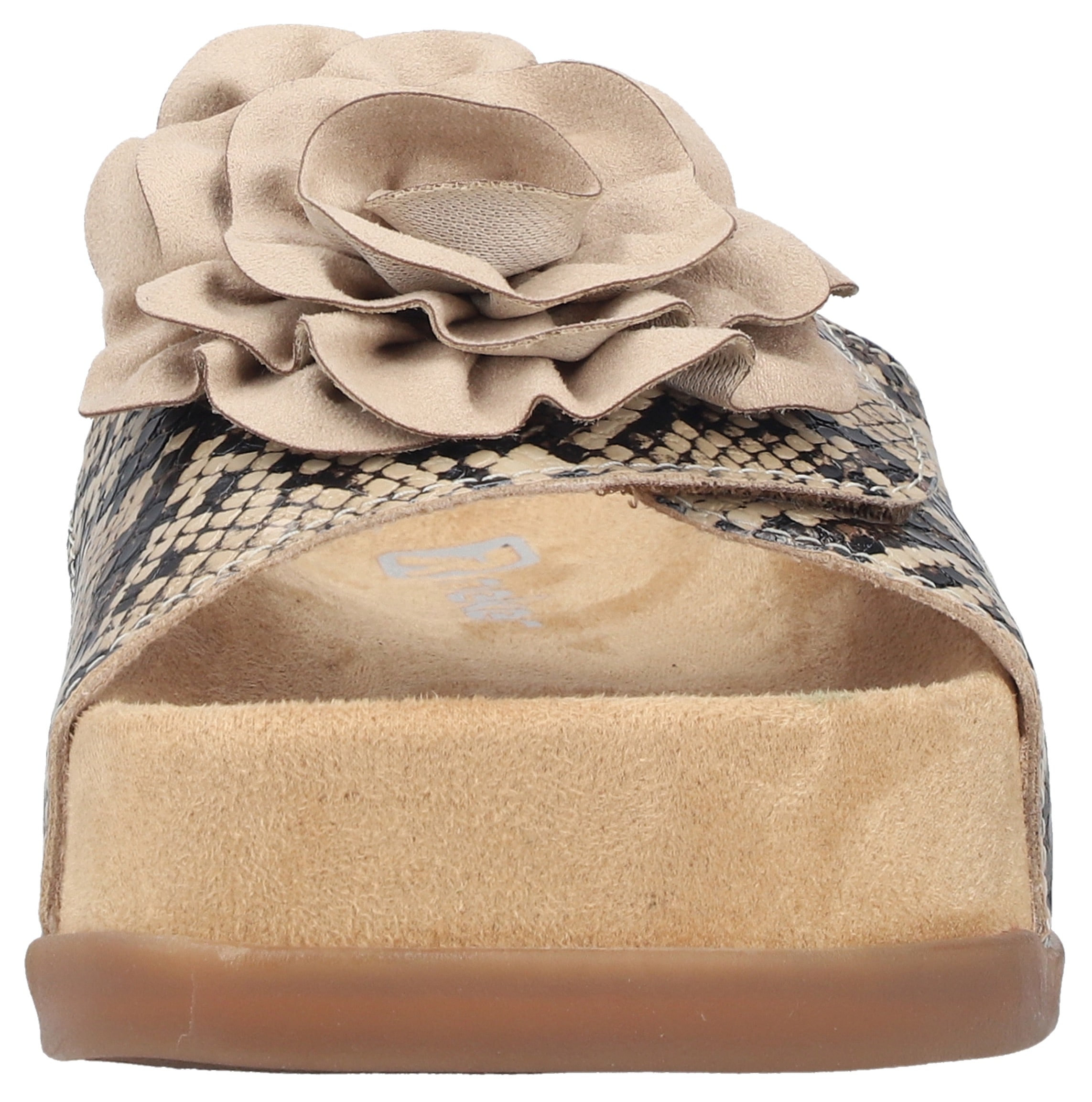 Rieker Pantolette  Chaussure d'été, chaussure de vacances, chaussure de plage avec fleur