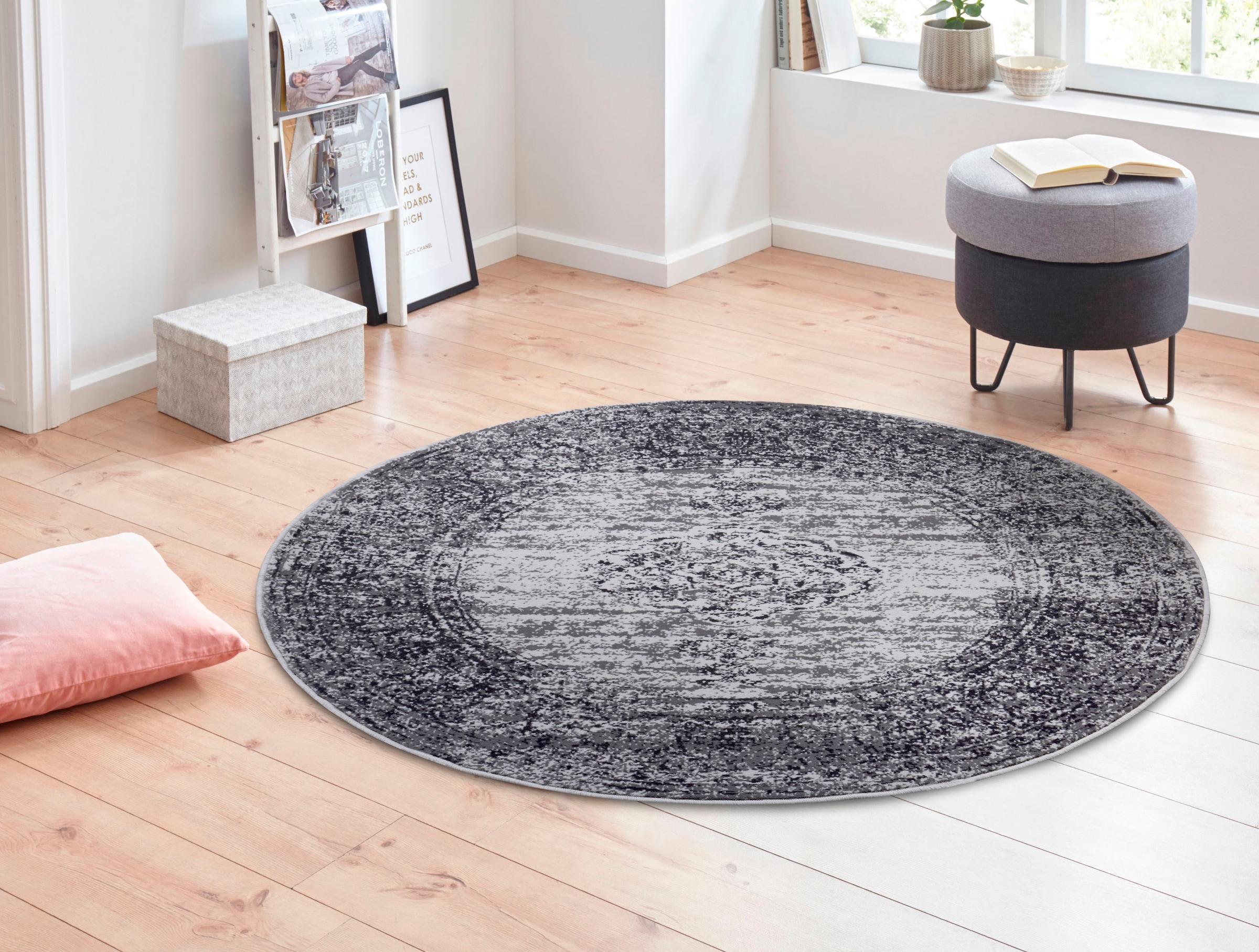 HANSE Home Teppich »Meridional«, rund, 9 mm Höhe, Orientalisch, Orient, Kurzflor, Wohnzimmer, Schlafzimmer, Vintage
