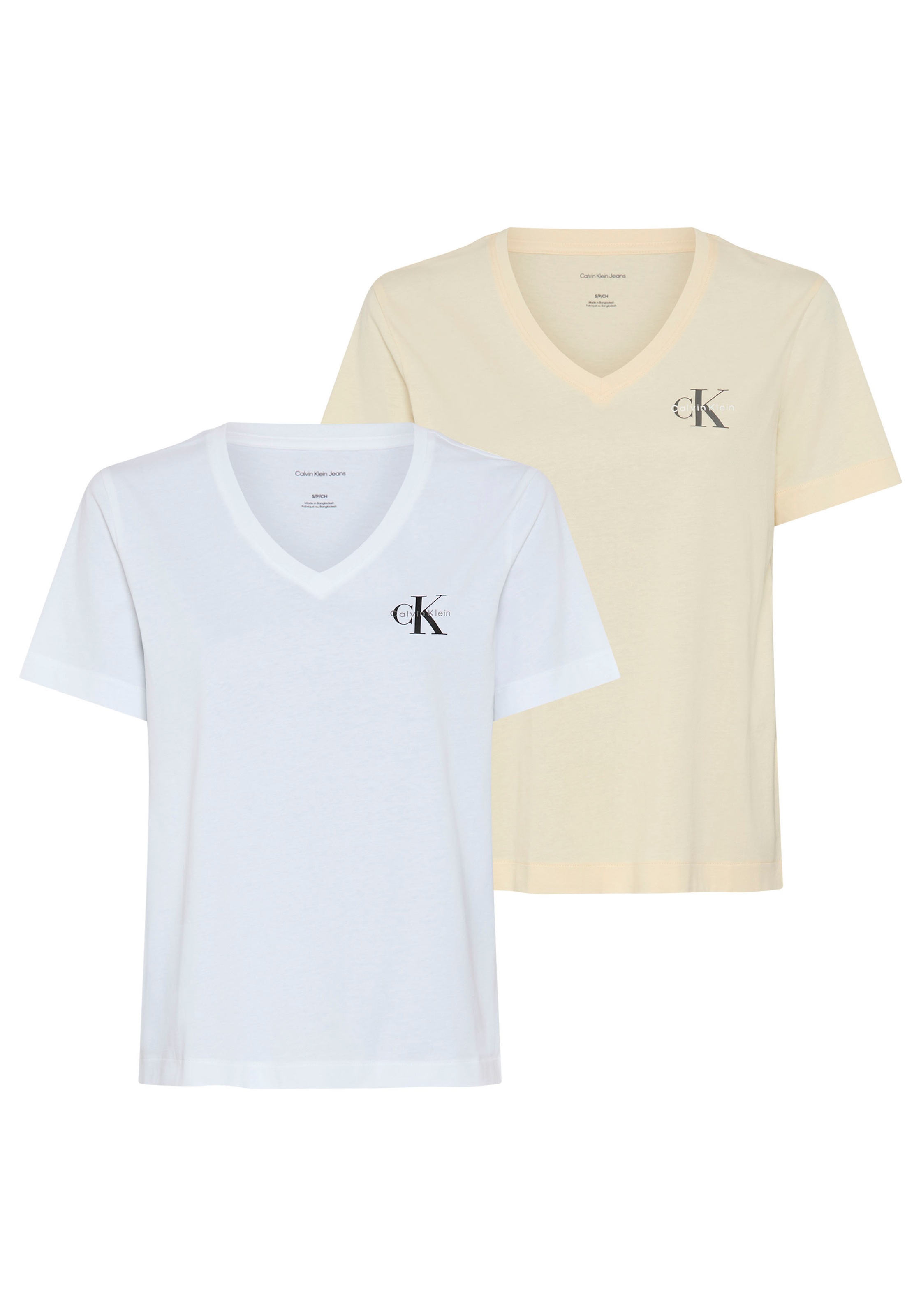 Image of Calvin Klein Jeans T-Shirt "MONOLOGO VNK 2PACK TEE" Packung, 2er-Pack, 2, Logoschriftzug