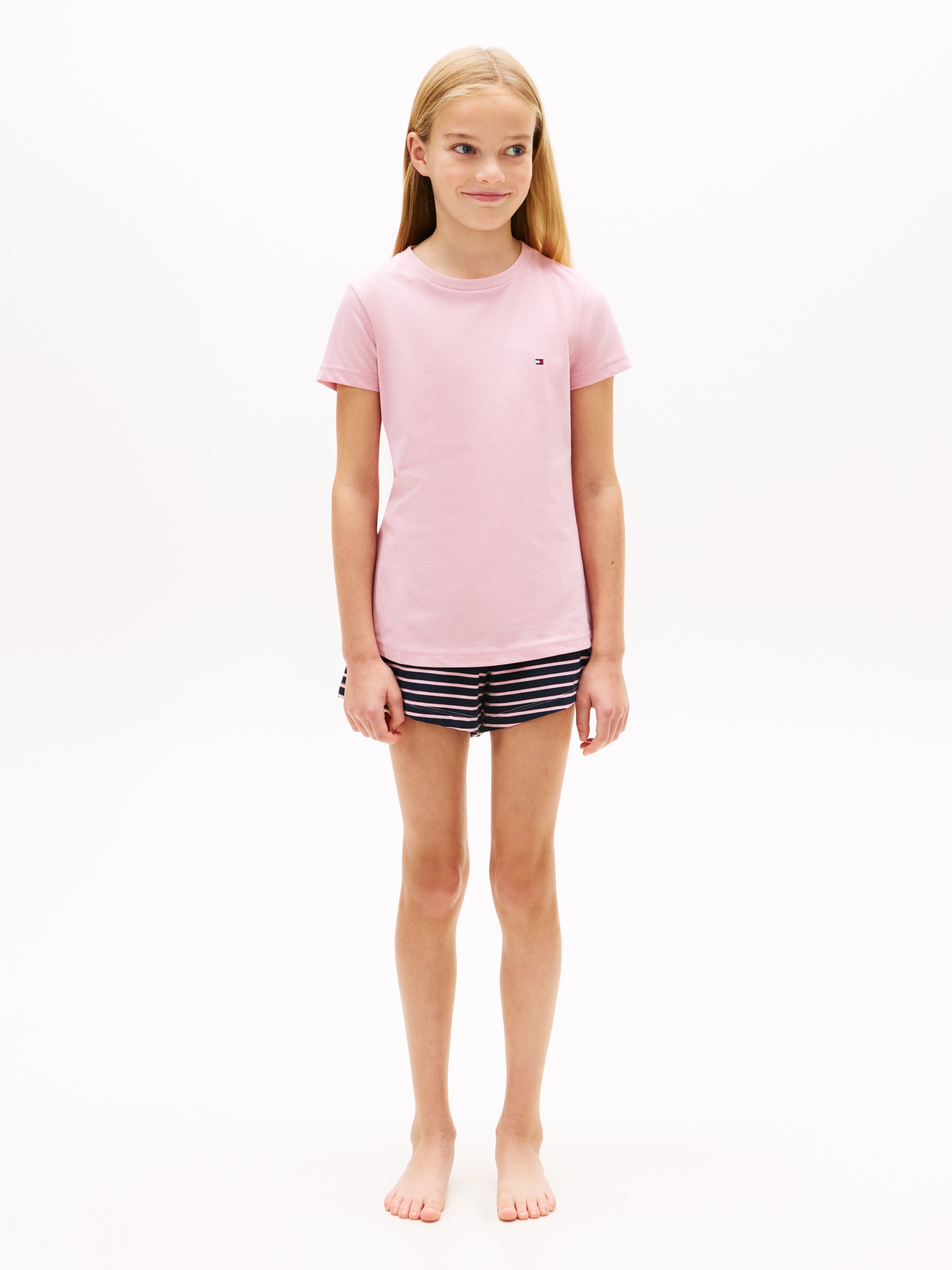 Tommy Hilfiger Underwear T-shirt »2P CN TEE mit Stickerei und Rundhals im 2er-Pack« Packung, 2er-Pack, 2 pièces unifarben, casual, regular fit, Baumwolle, Rundhals