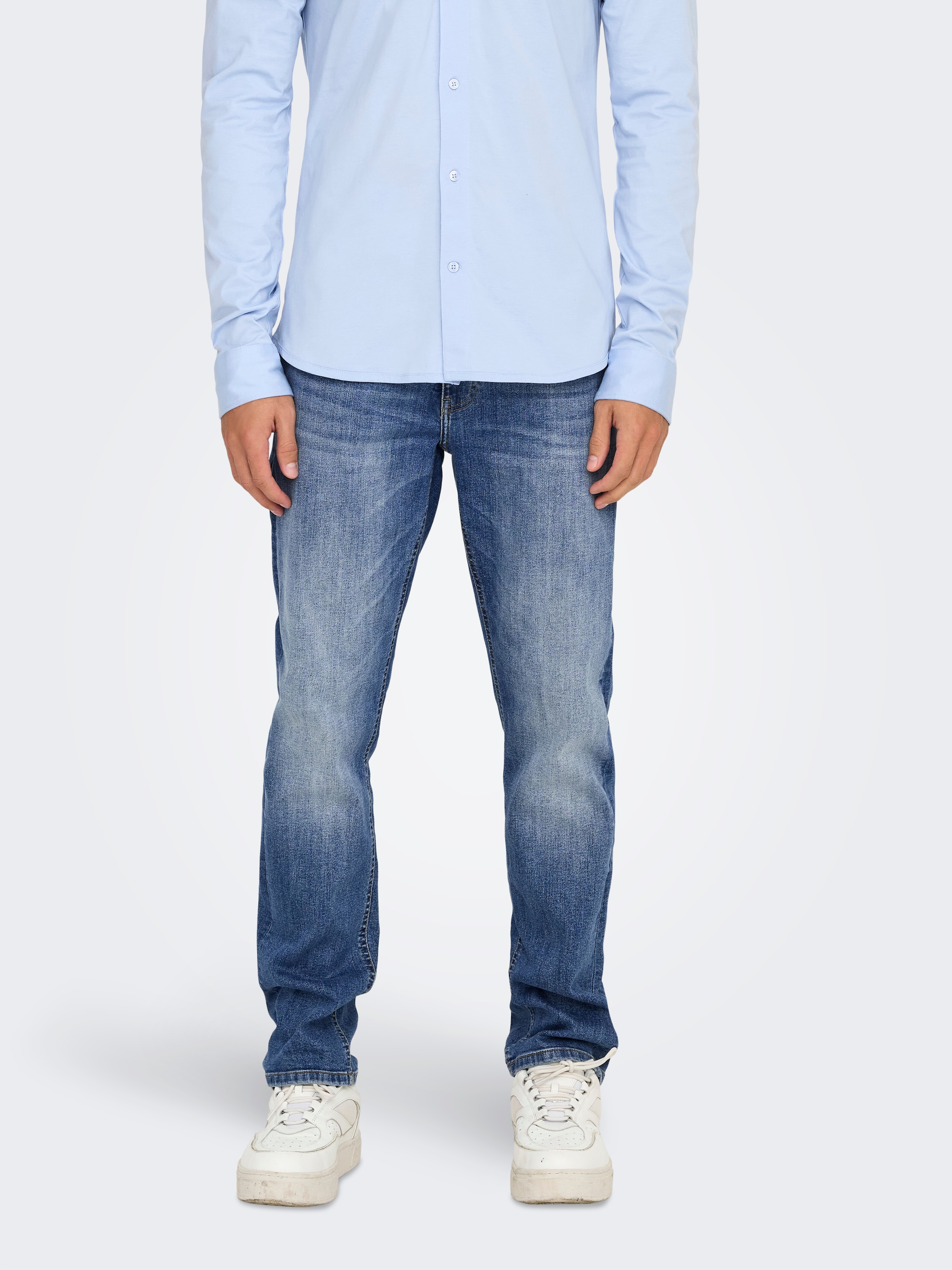 Image of ONLY & SONS Regular-fit-Jeans "ONSWEFT REG. BOX AZG DNM MU OTL"