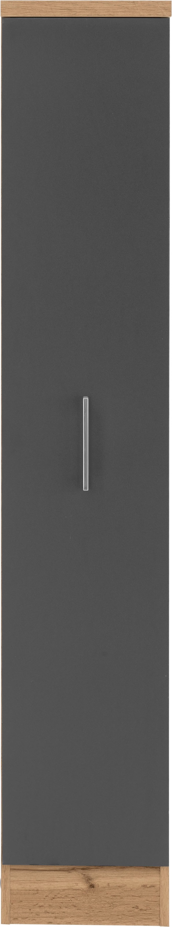 KOCHSTATION Apothekerschrank "KS-Colmar" 30 cm breit, 165 cm hoch, mit 3 Ablagen, mit Metallgriff