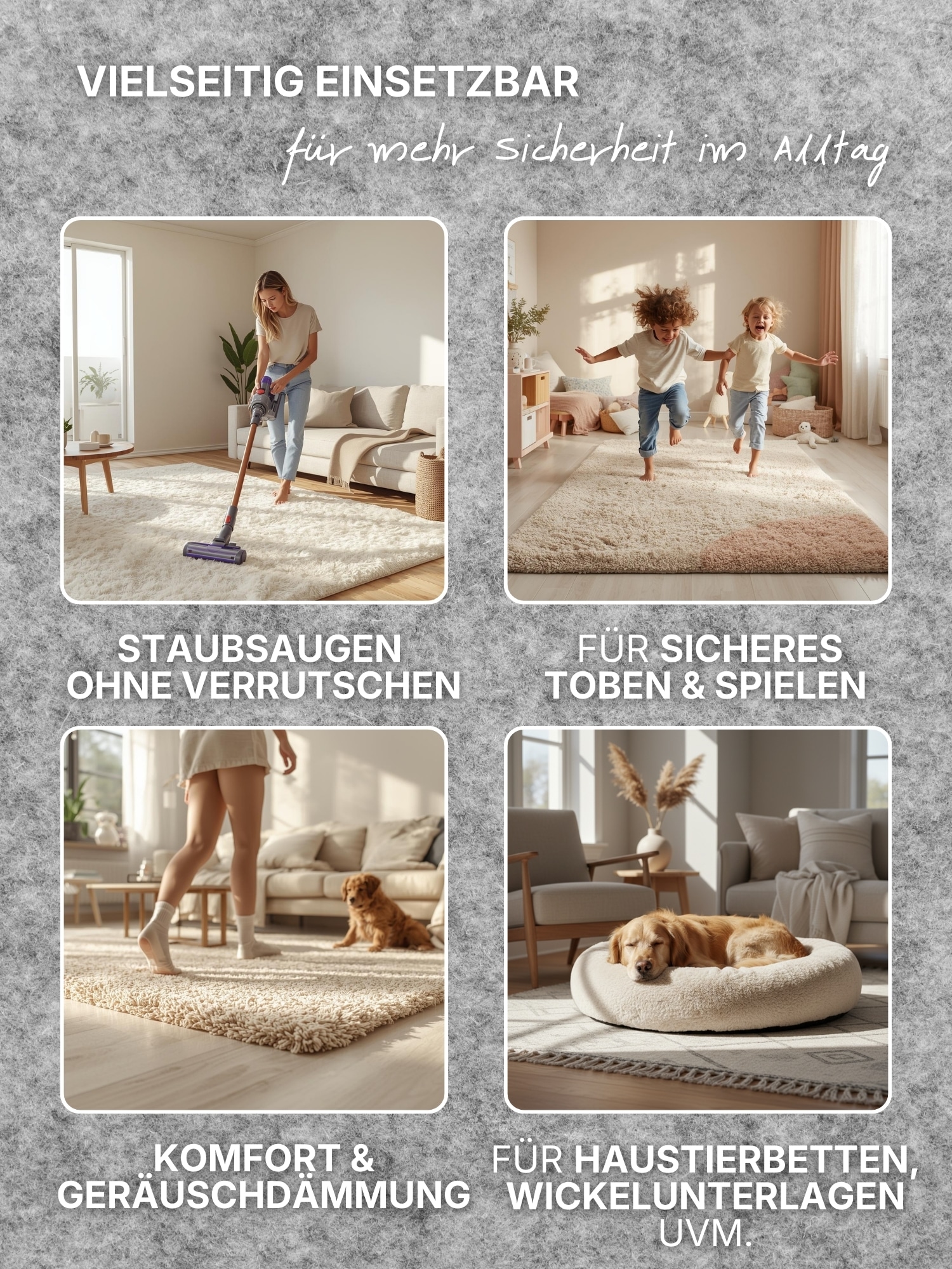 vikosa Sous-tapis »Prove« Rutschfest, Anti-Slip-Matte, Teppichstop, Antirutsch, Zuschneidbar