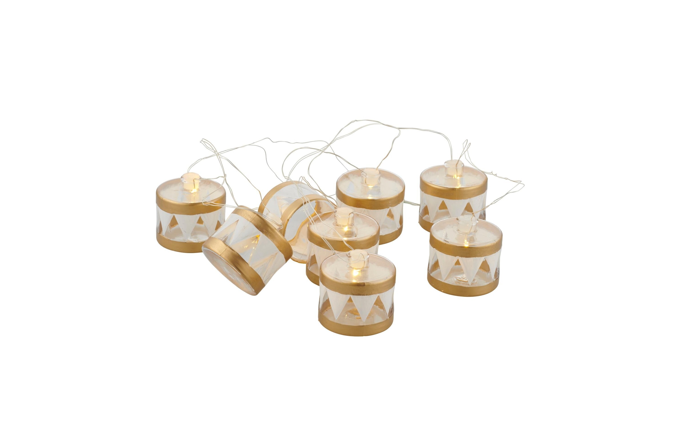 Sirius LED-Lichterkette »LED-Lichterkette Elly Trommel, Gold«, 8 St.-flammig