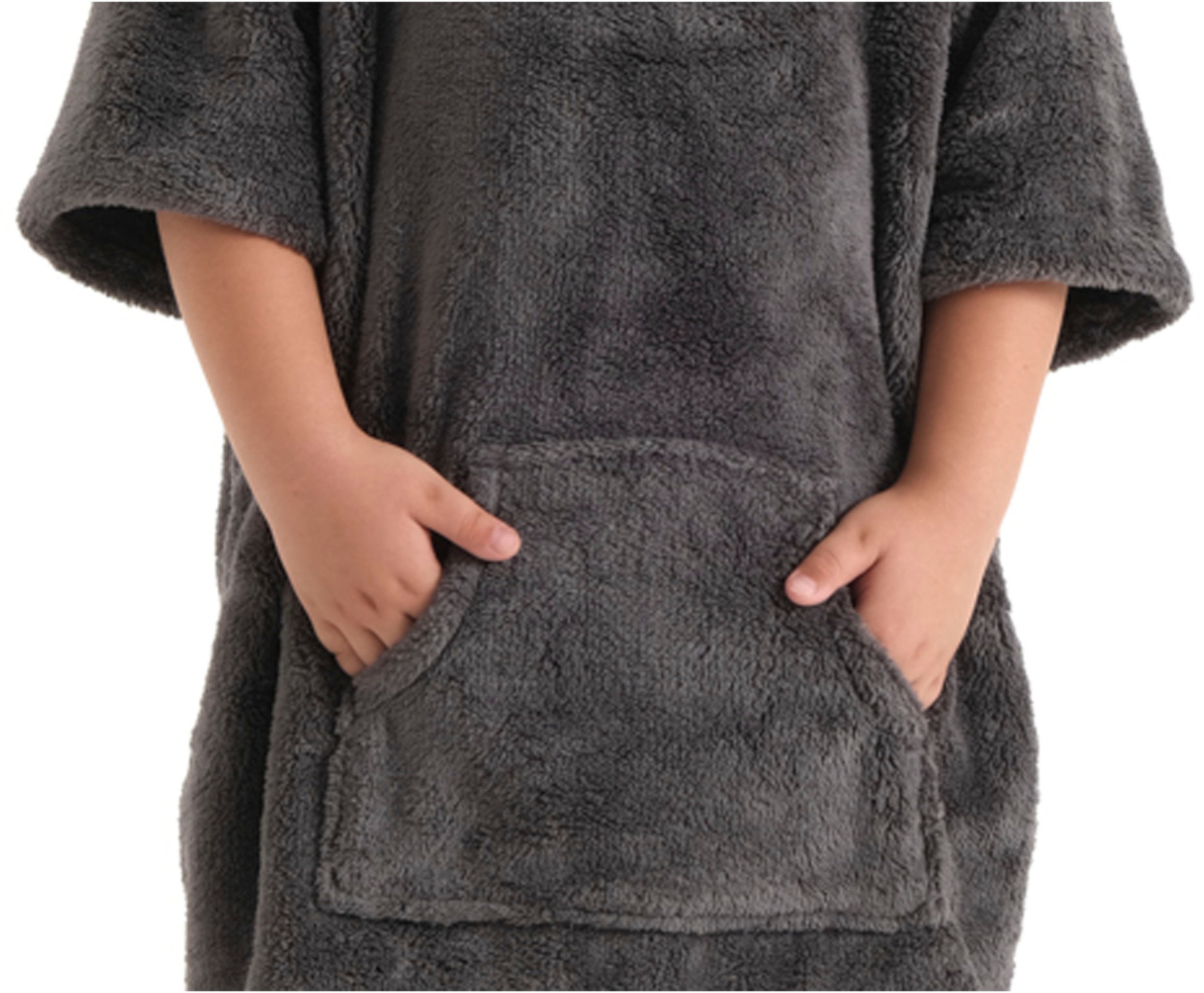 my home Badeponcho »Lillou, für Kinder, ideal für Urlaub oder im Schwimmbad« 1 Stk. tlg., weich und kuschelig, Fleece, plüsch, Surfponcho