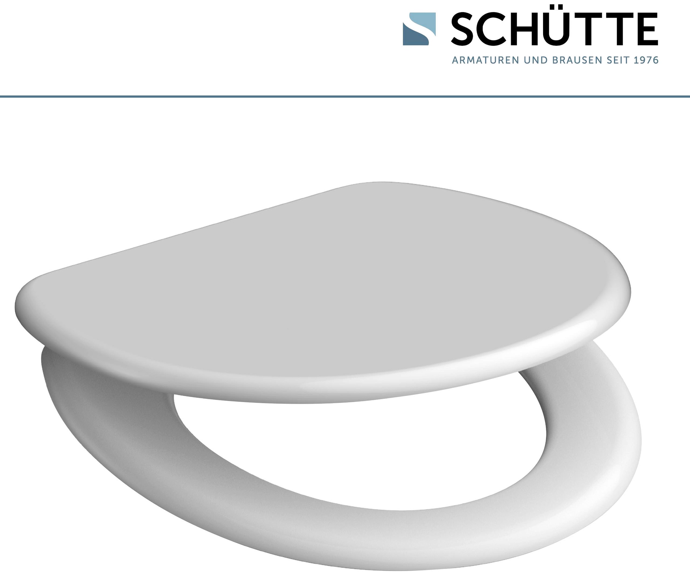 Schütte WC-Sitz mit Absenkautomatik weiß Duroplast