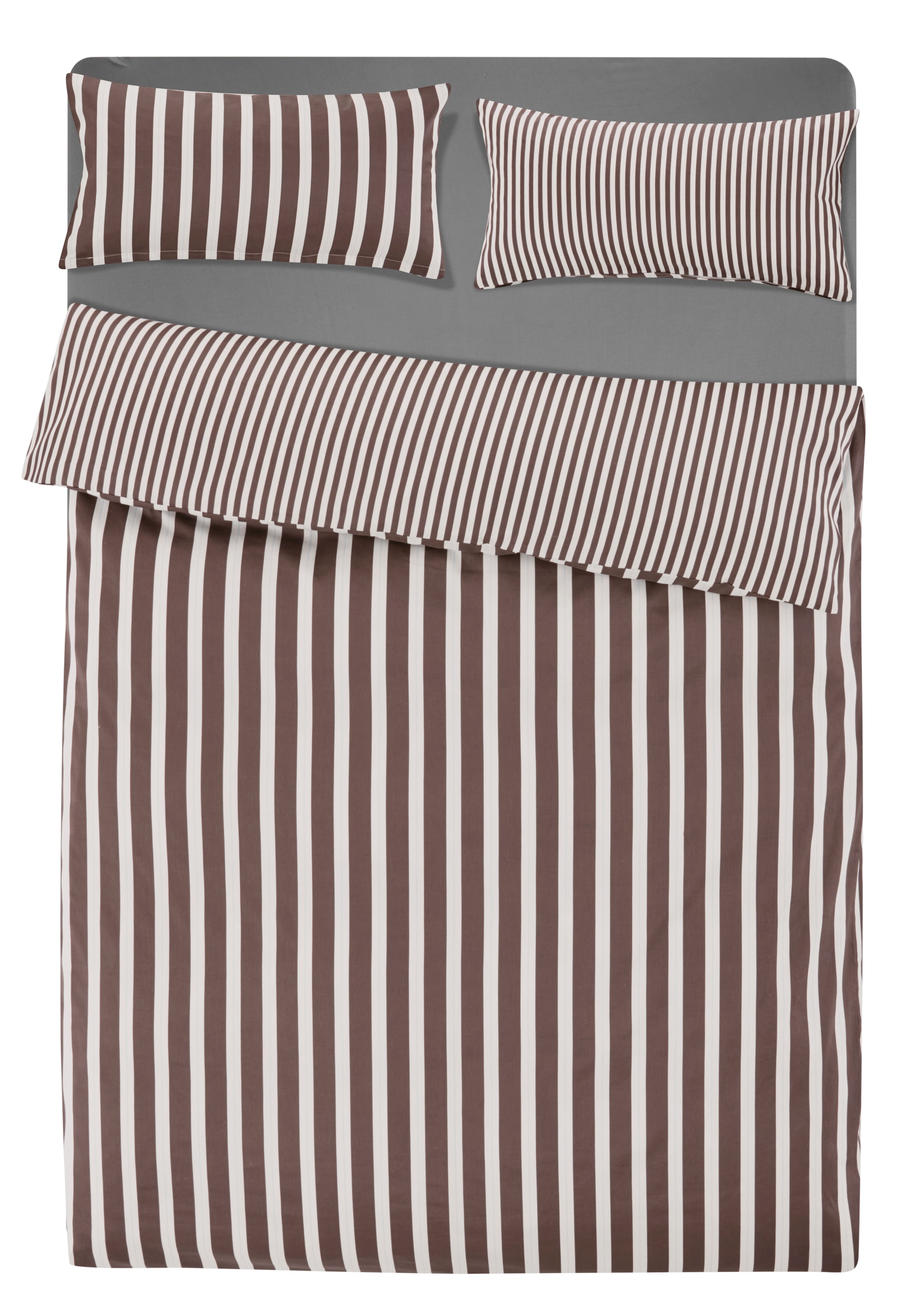 homsy by Ana Johnson Linge de lit réversible »Cosimera« 2 à partir de taille 135x200 cm, avec rayures, 70% coton, 30% lyocell (TENCEL™)
