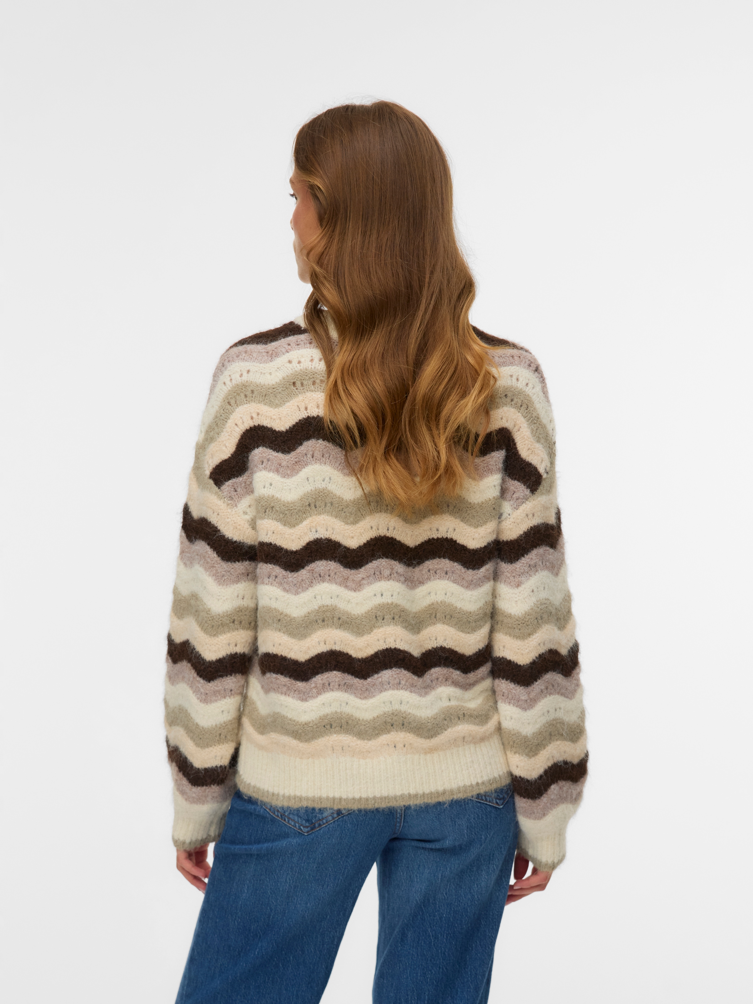 Vero Moda Strickpullover »VMDOJA LS O-NECK PULLOVER BOO«