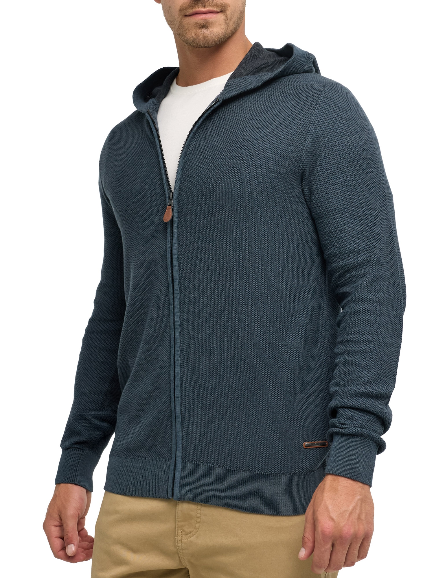 Indicode Cardigan à capuche »INJexmon hoodie« coton, coupe régulière