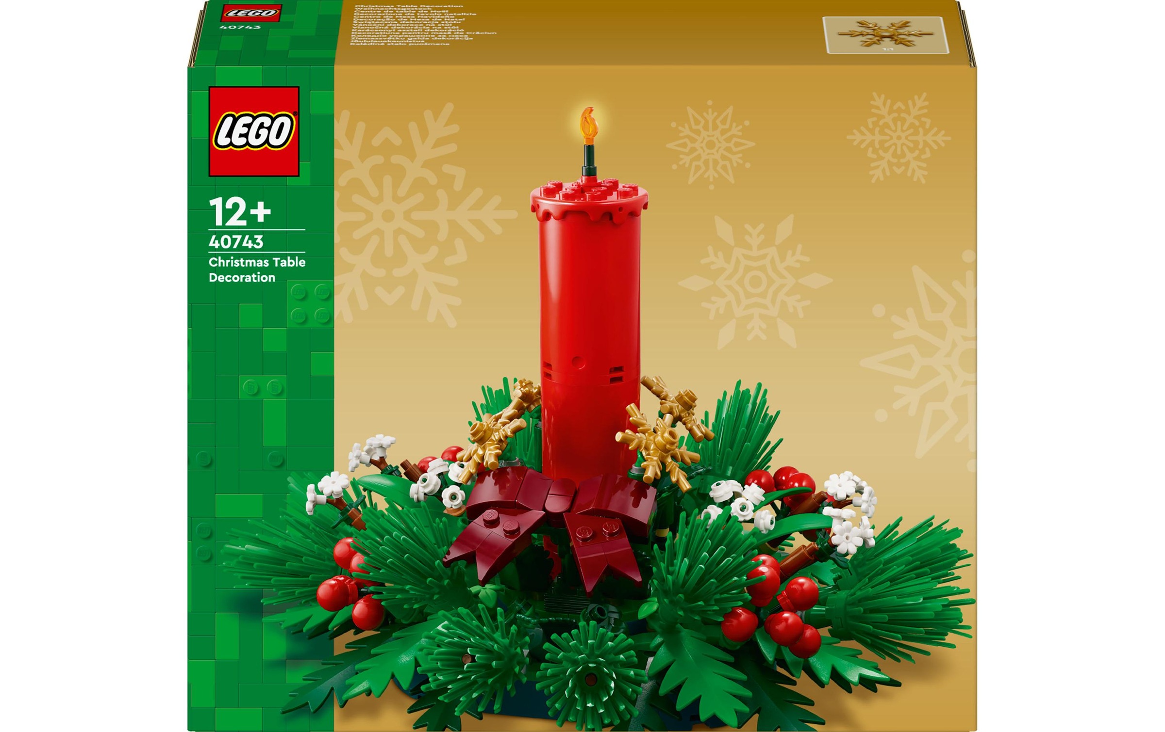 Image of LEGO Konstruktionsspielsteine "Saisonal Weihnachtsgesteck 40743"