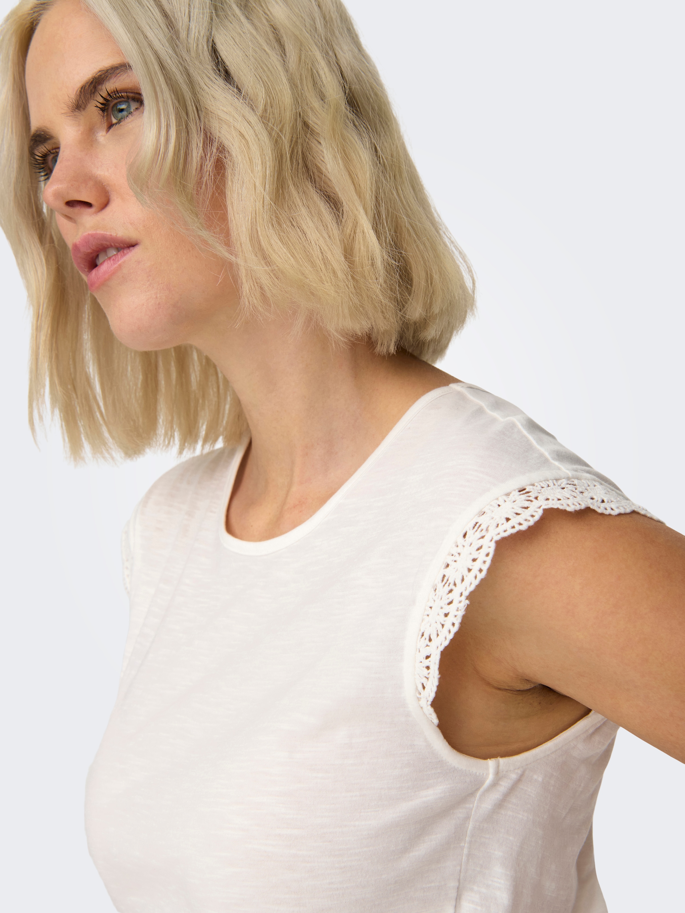 JDY Shirttop »JDYSALVA LIFE S/L CROCHET TOP JRS«