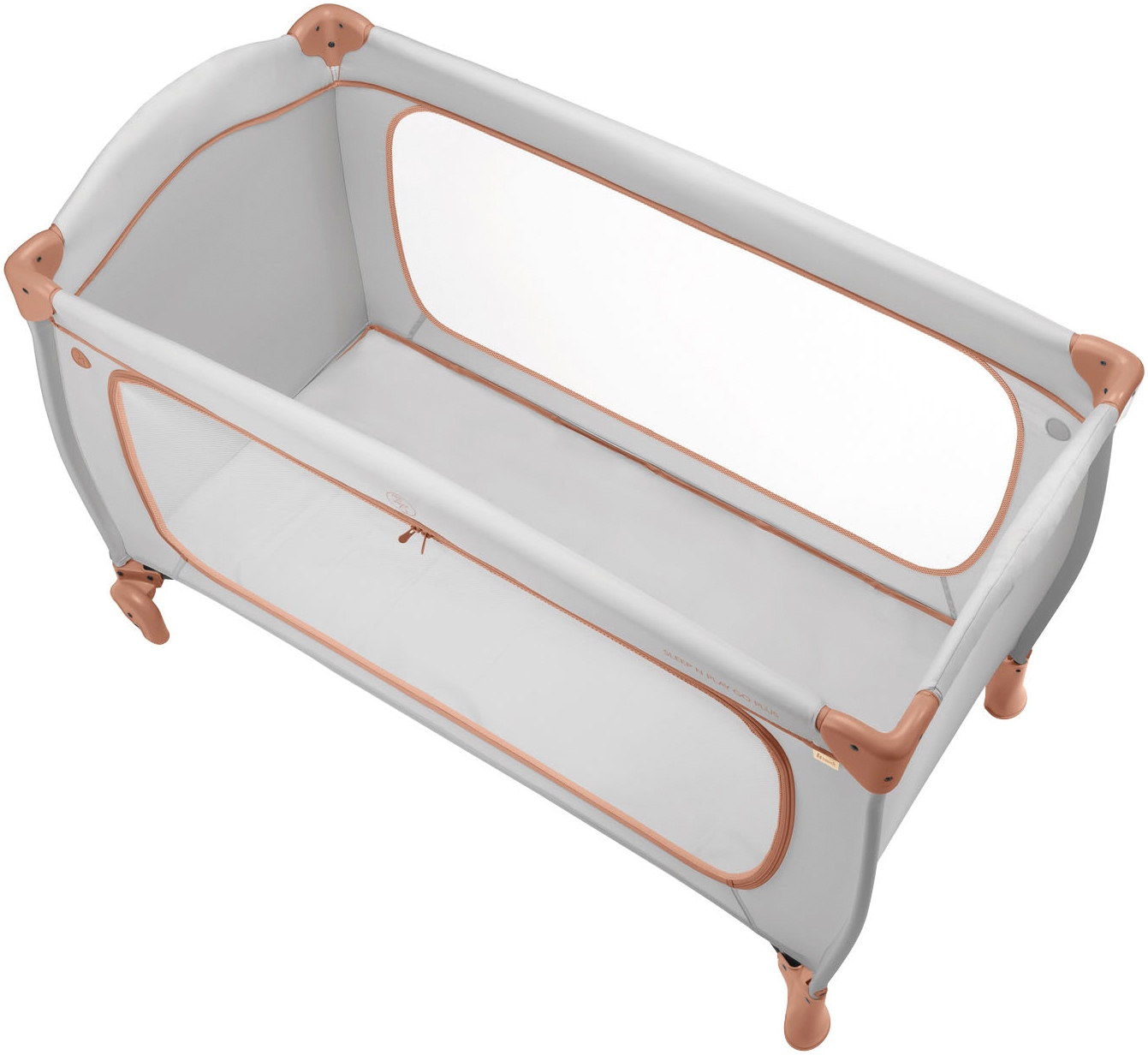 Hauck Lit de voyage pour bébé »Sleep N Play Go Plus, Dusty Cork« mit integrierten Rädern; Vorderausstieg