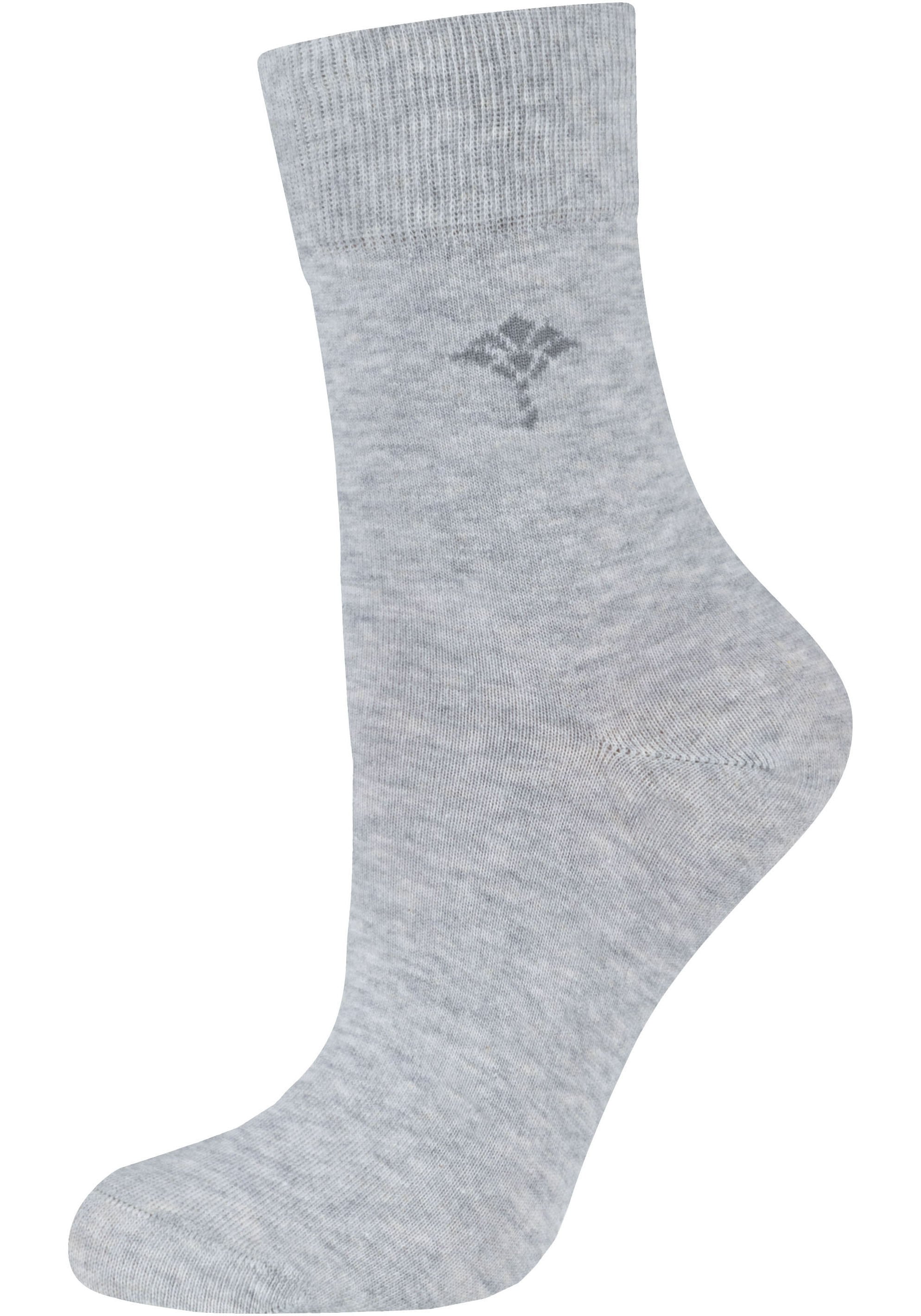JOOP! Chaussettes »for your daily glam« 4 cuis tlg. mit Cornflower-Logo, Rippenbündchen