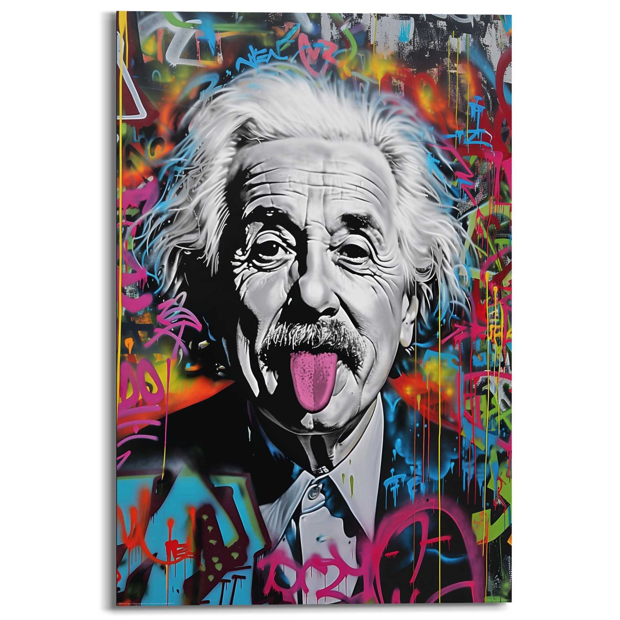Image of Reinders Deco-Panel "Graffiti Einstein" Hobbyraum - Mehrfarbig - MDF - Street Art - 60x90 cm