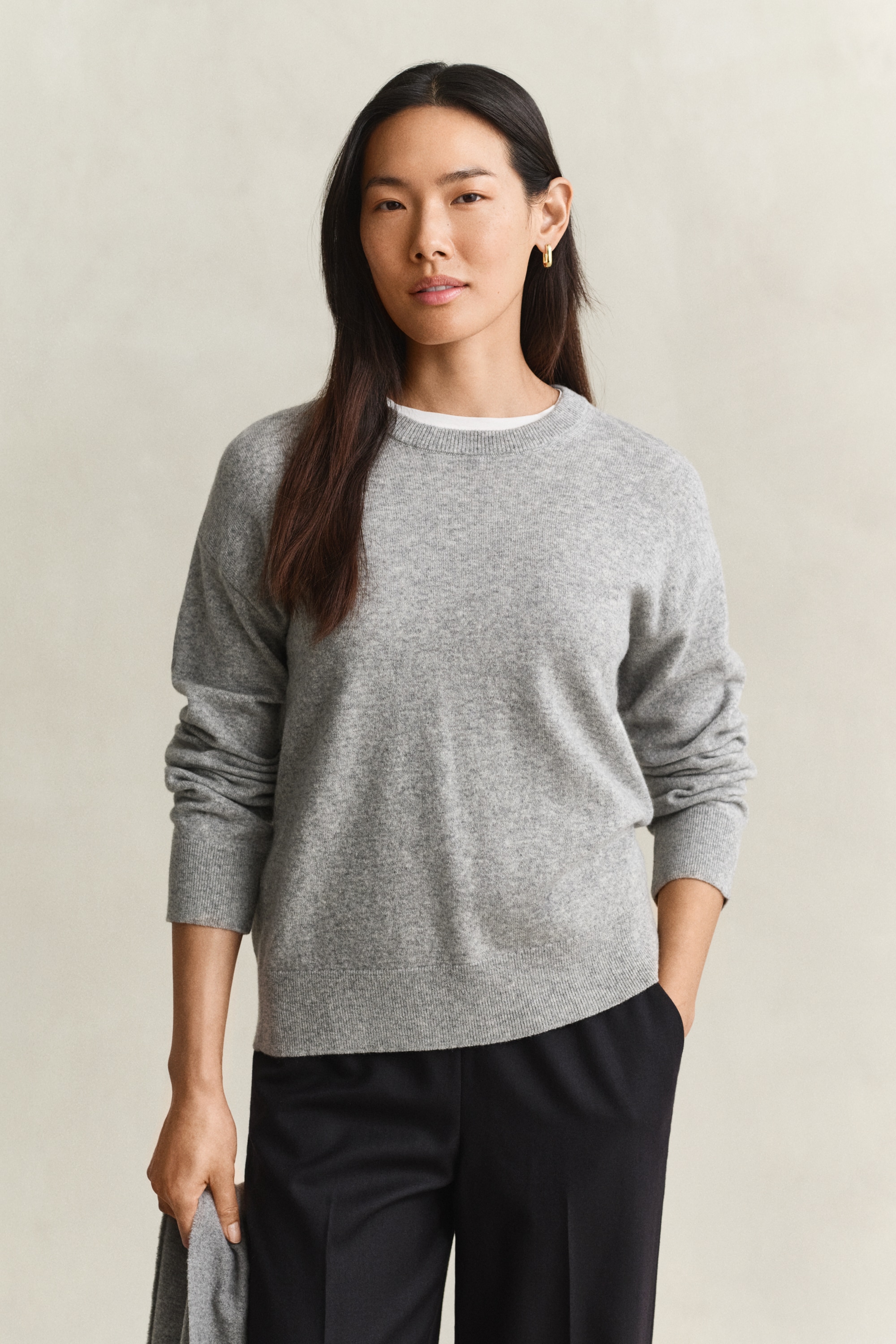 Gant Pull en tricot »SUPERFINE LAMBSWOOL C-NECK« en laine fine