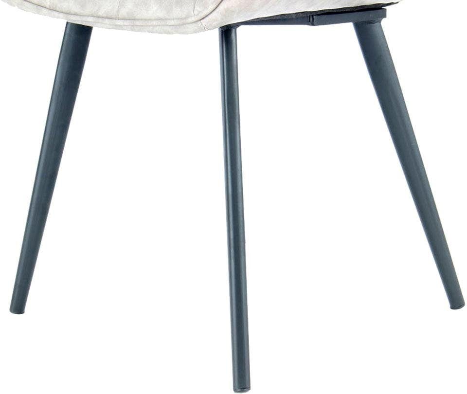 Kayoom Stuhl »Demi 325 2er-Set, Relax-Sessel, unifarbenes Farbgestaltung«, (Set), 2 St., pflegeleicht, elegante Aufmachung, in dezenten Farben