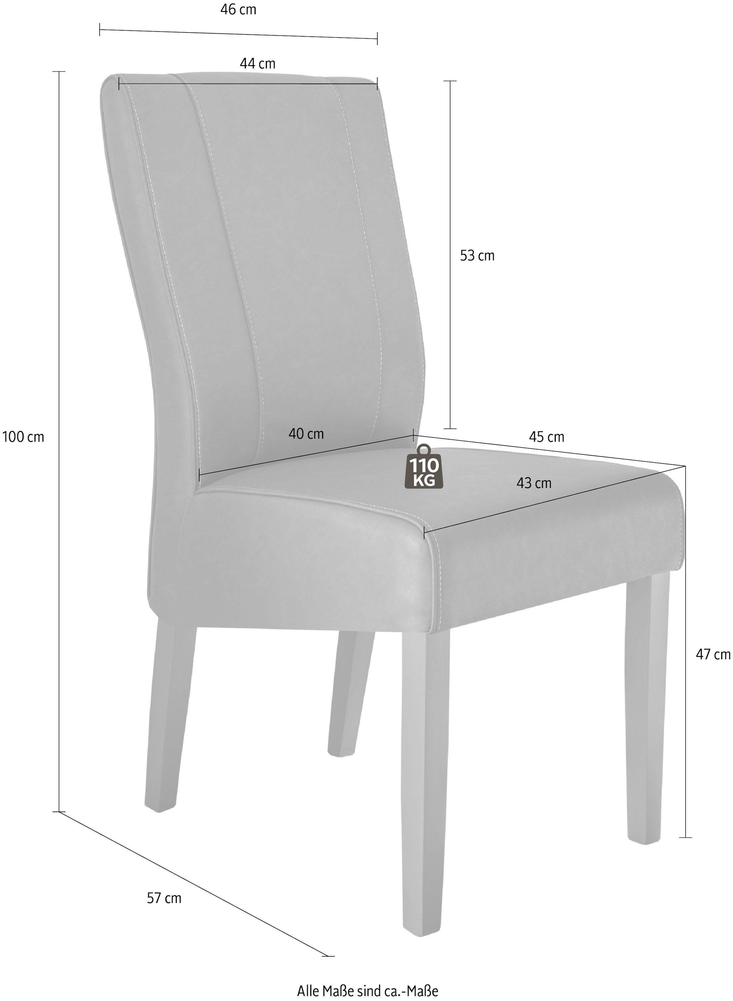 INOSIGN Esszimmerstuhl »Ice«, (Set), 2 St., Kunstleder