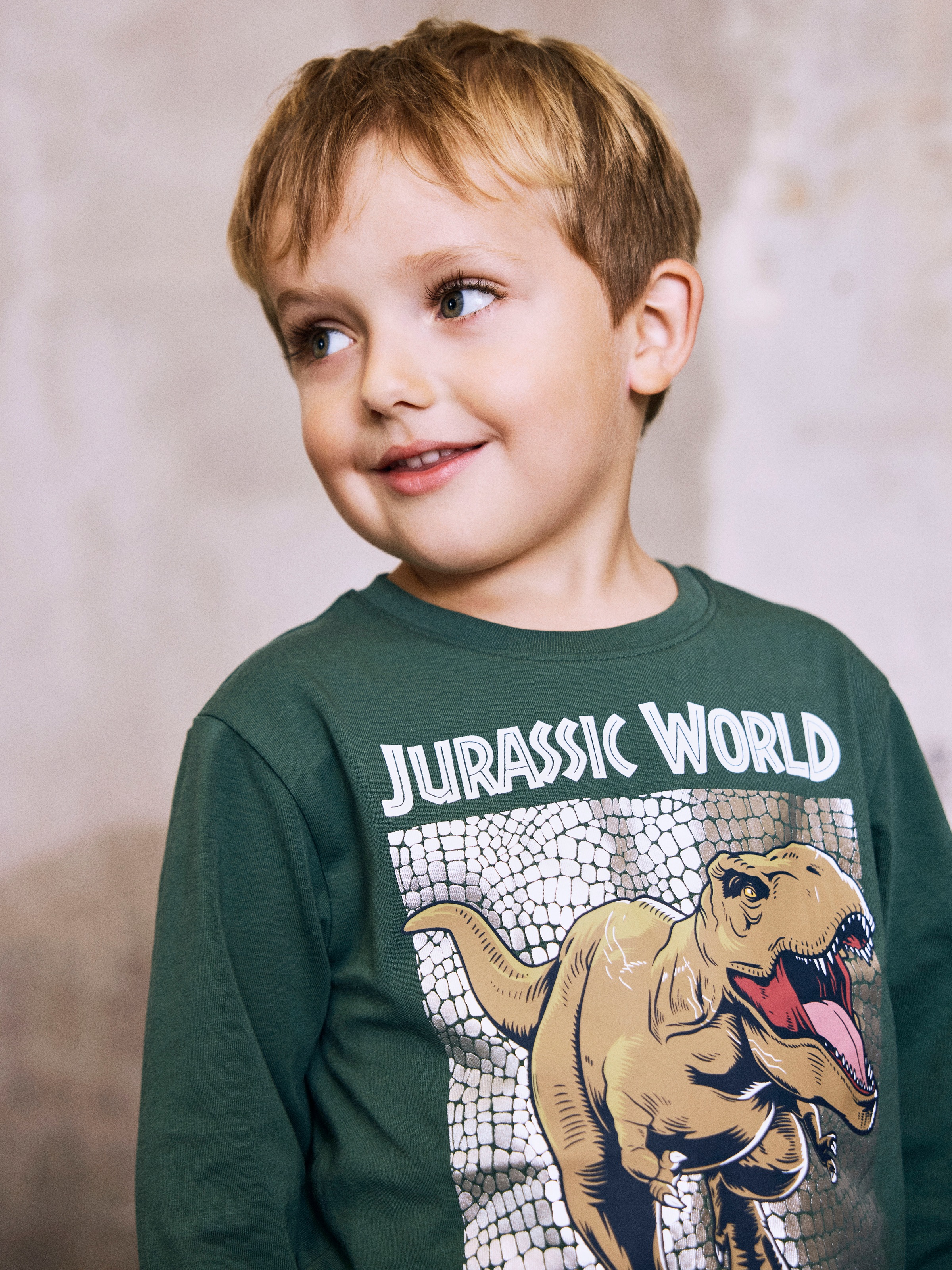 Name It Langarmshirt »NMMJEWEL JURASSIC NREG LS TOP NOOS SKY«