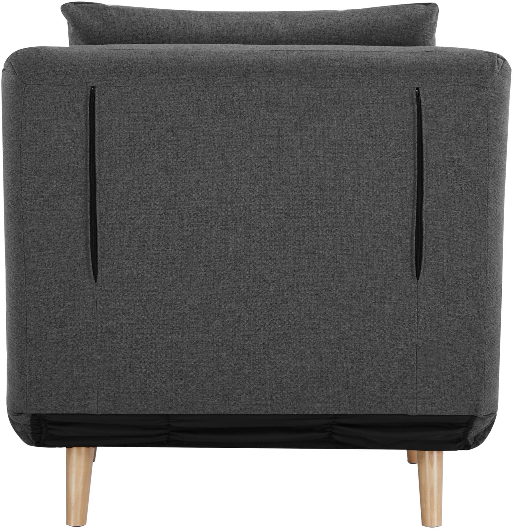 INOSIGN Sessel »AINSLEY« wandelbar zum Gästebett, Schlafsofa, Webstoff u. Cord-Bezug
