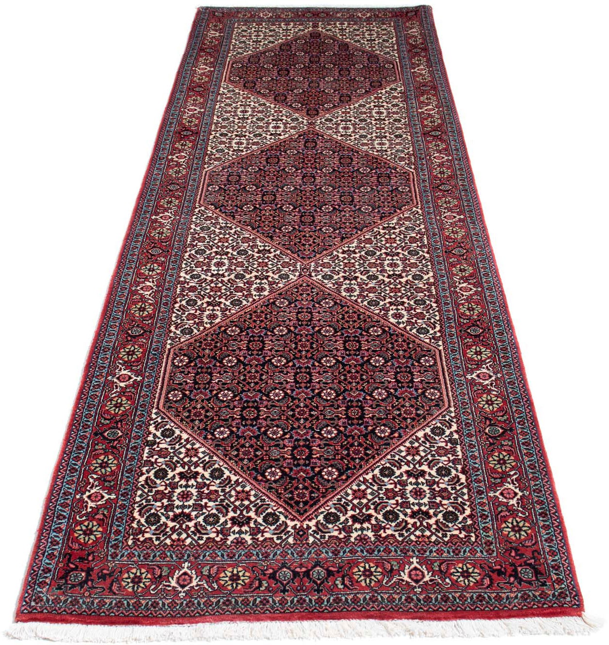 Image of morgenland Seidenteppich »Bidjar Stark Gemustert 295 x 84 cm«, rechteckig, 1,5 mm Höhe, Unikat mit Zertifikat bei Ackermann Versand Schweiz