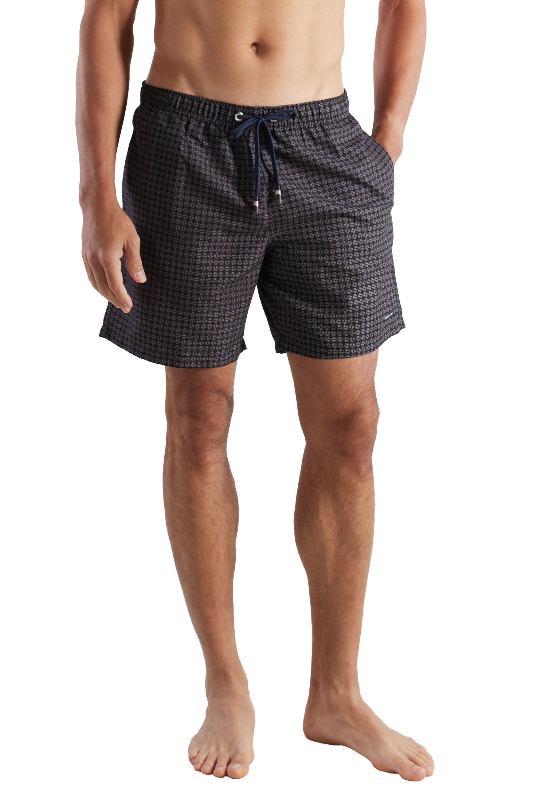 bugatti Badeshorts mit Print, mit Kordelzug, bequem