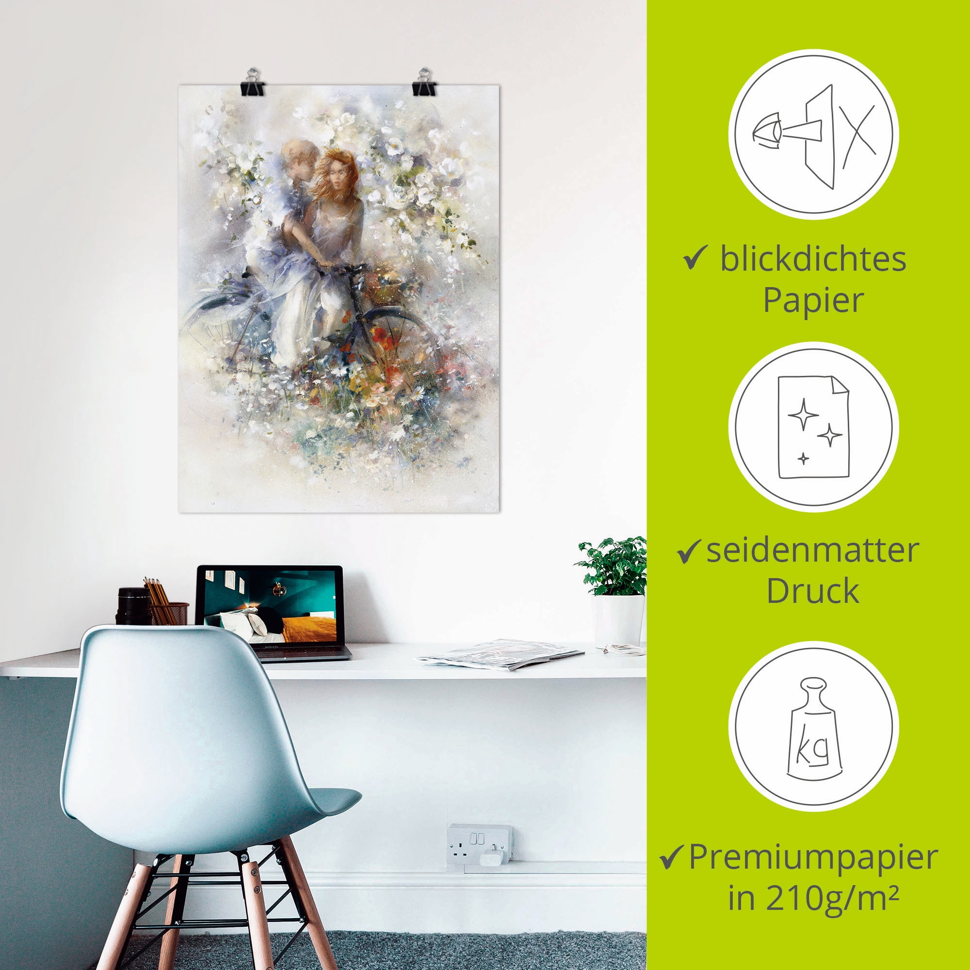 Artland Wandbild »Frühling II« Paar 1 Stk. tlg. als Leinwandbild, Poster in verschied. Grössen