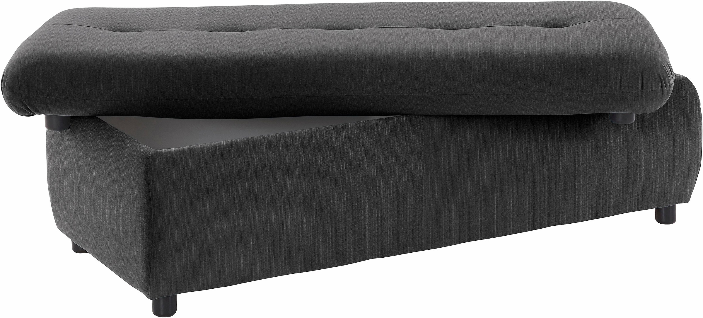 TRENDMANUFAKTUR Hocker »Indie II, bequemer Bankhocker mit Staufach unter der Sitzfläche«