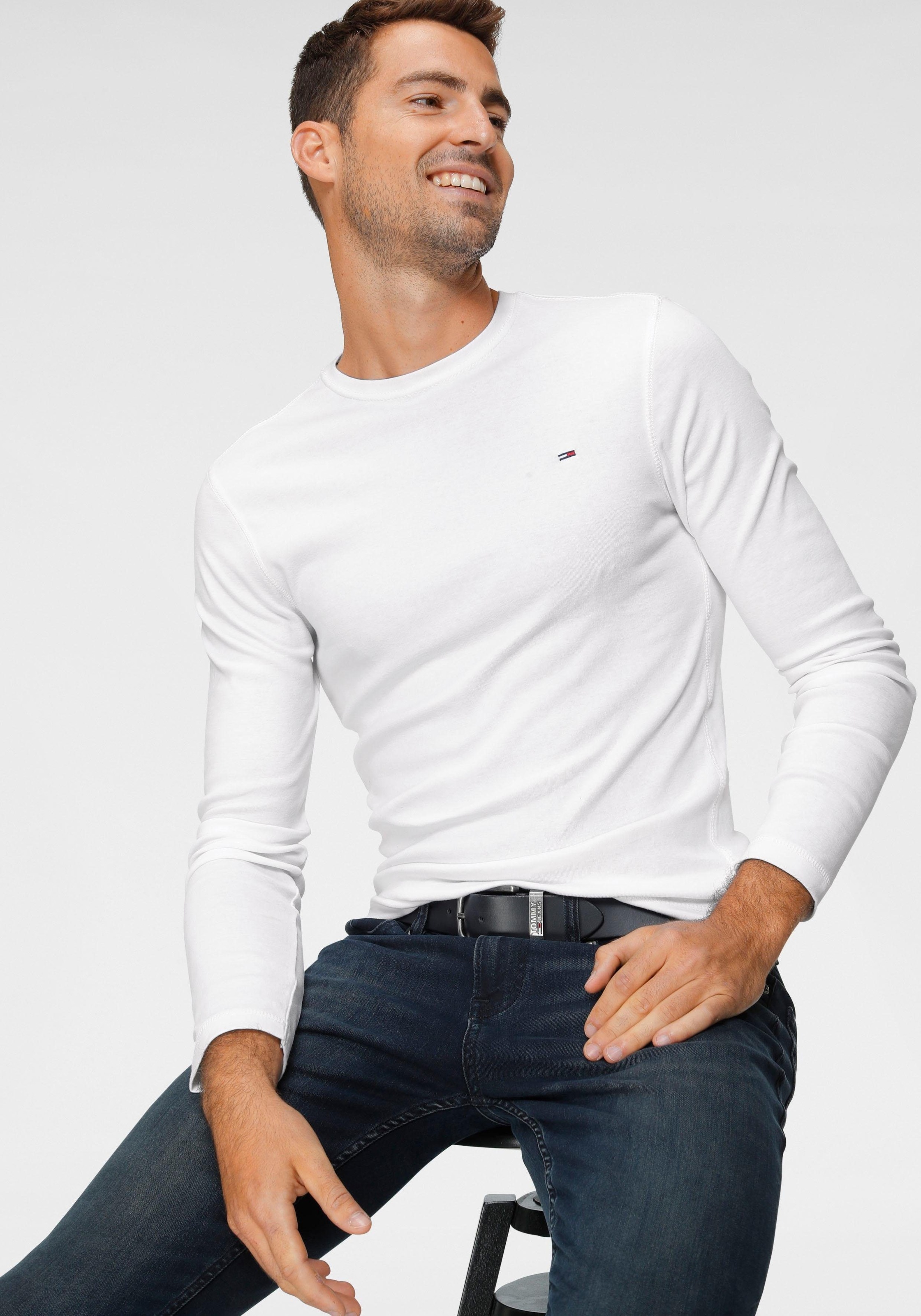 Image of Tommy Jeans Langarmshirt »TJM ORIGINAL RIB LONGSLEEVE TEE« bei Ackermann Versand Schweiz