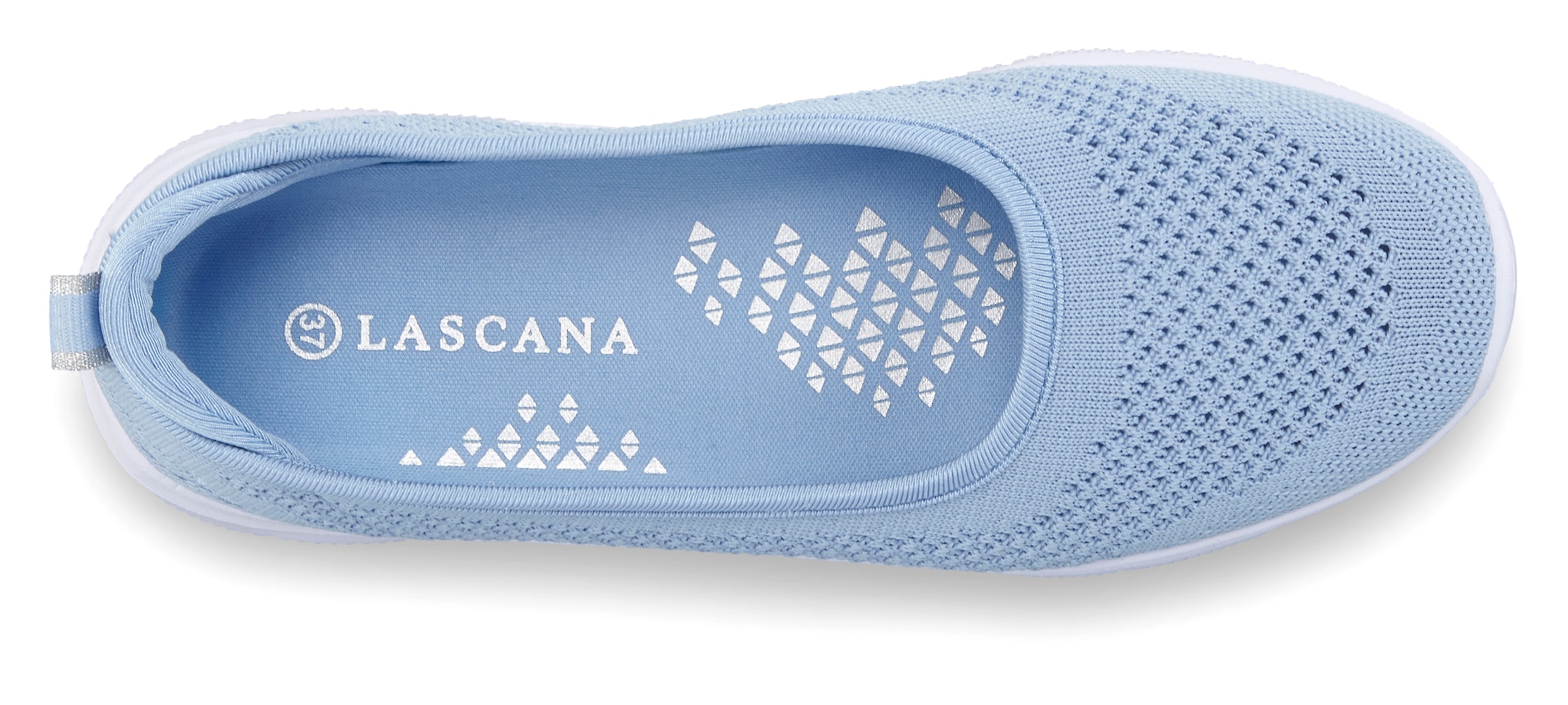 LASCANA Sneaker Ballerinas, ultraleichter Slipper, Freizeitschuh zum Reinschlüpfen VEGAN