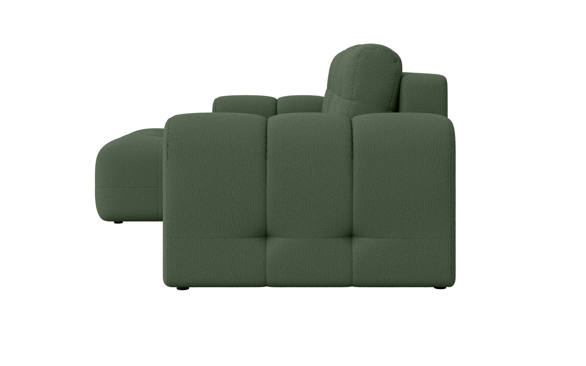 INOSIGN Ecksofa »Manilla, wahlweise mit Bettfunktion, B/T/H 265/170/91 cm«, L-Form mit Recamiere rechts/links bestellbar, Wellenunterfederung