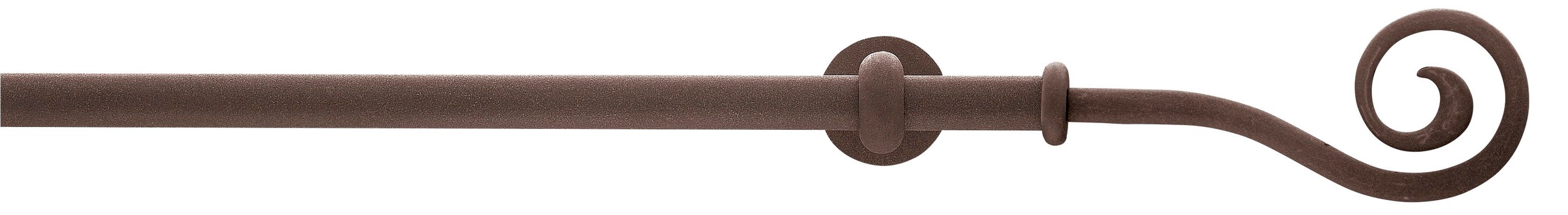 Image of GARESA Gardinenstange »ESPERANCA«, 2 läufig-läufig, Wunschmasslänge, Vorhanggarnitur, einfache Montage, m. Stangenverbinder verlängerbar, Wandmontage, Endknopf Spirale, Eisen, mit Ringe bei Ackermann Versand Schweiz