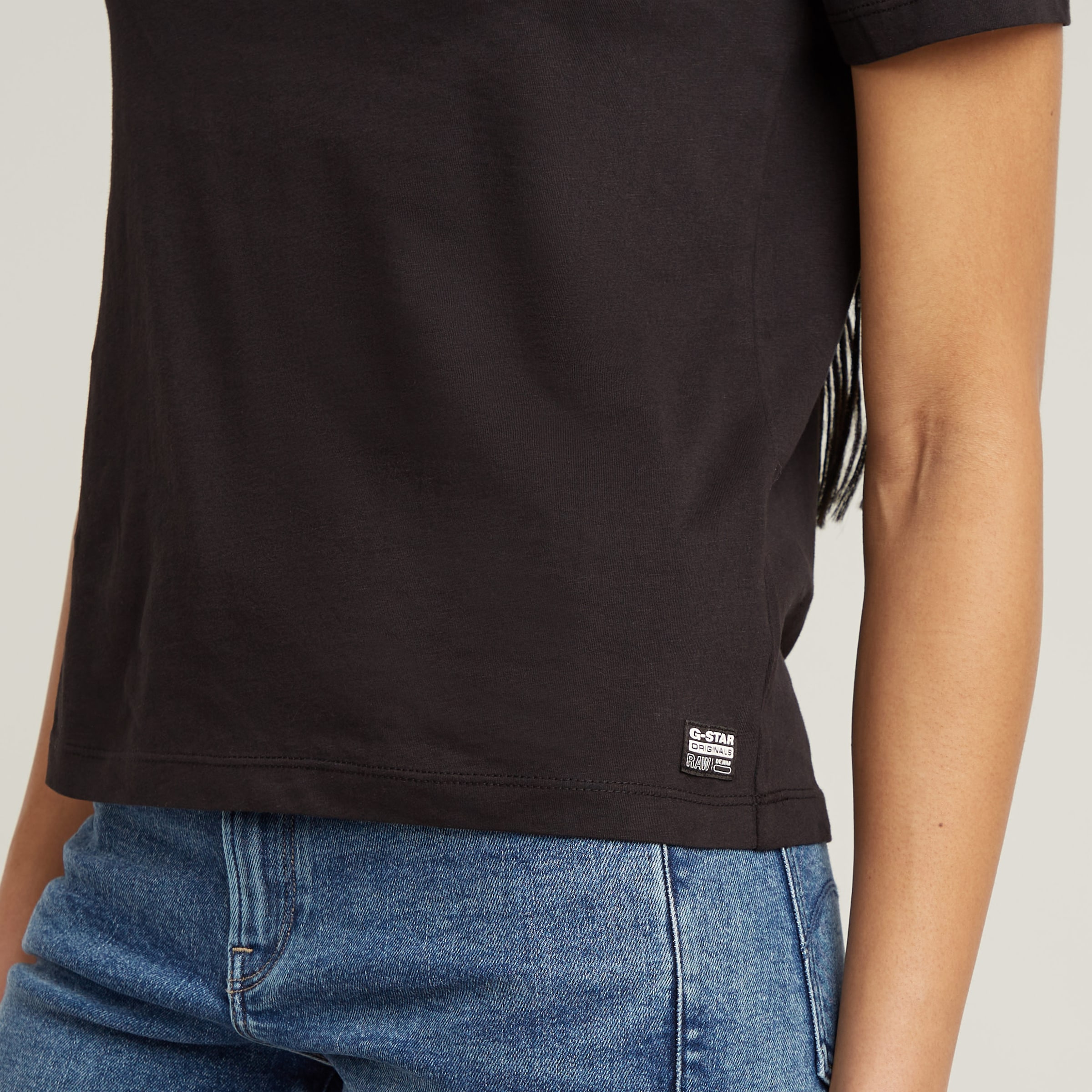 G-STAR T-Shirt »G-Script Shiny R« mit Ton-in-Ton Schriftzug