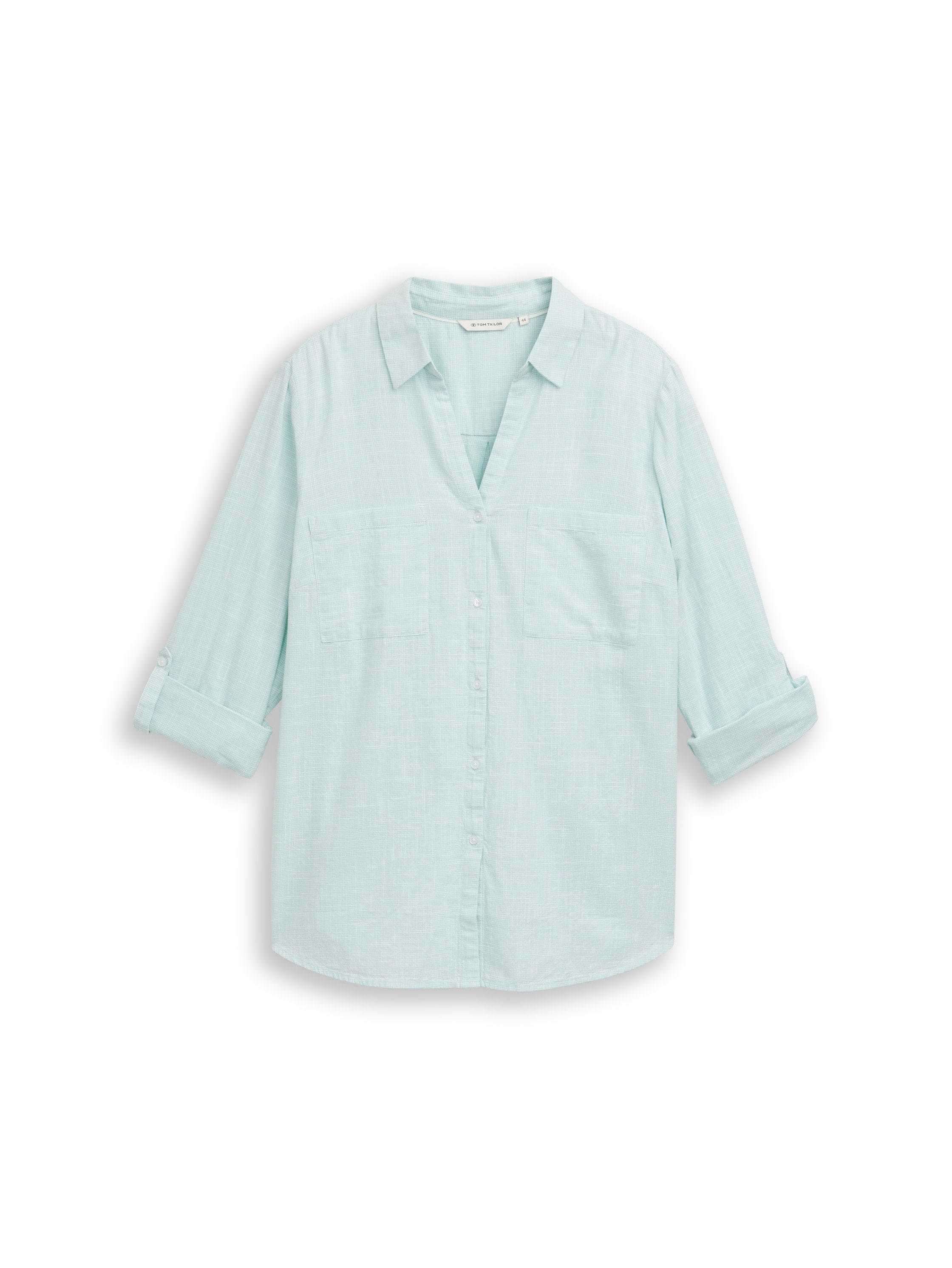 TOM TAILOR PLUS Chemisier à chemise mit aufgesetzten Brusttaschen