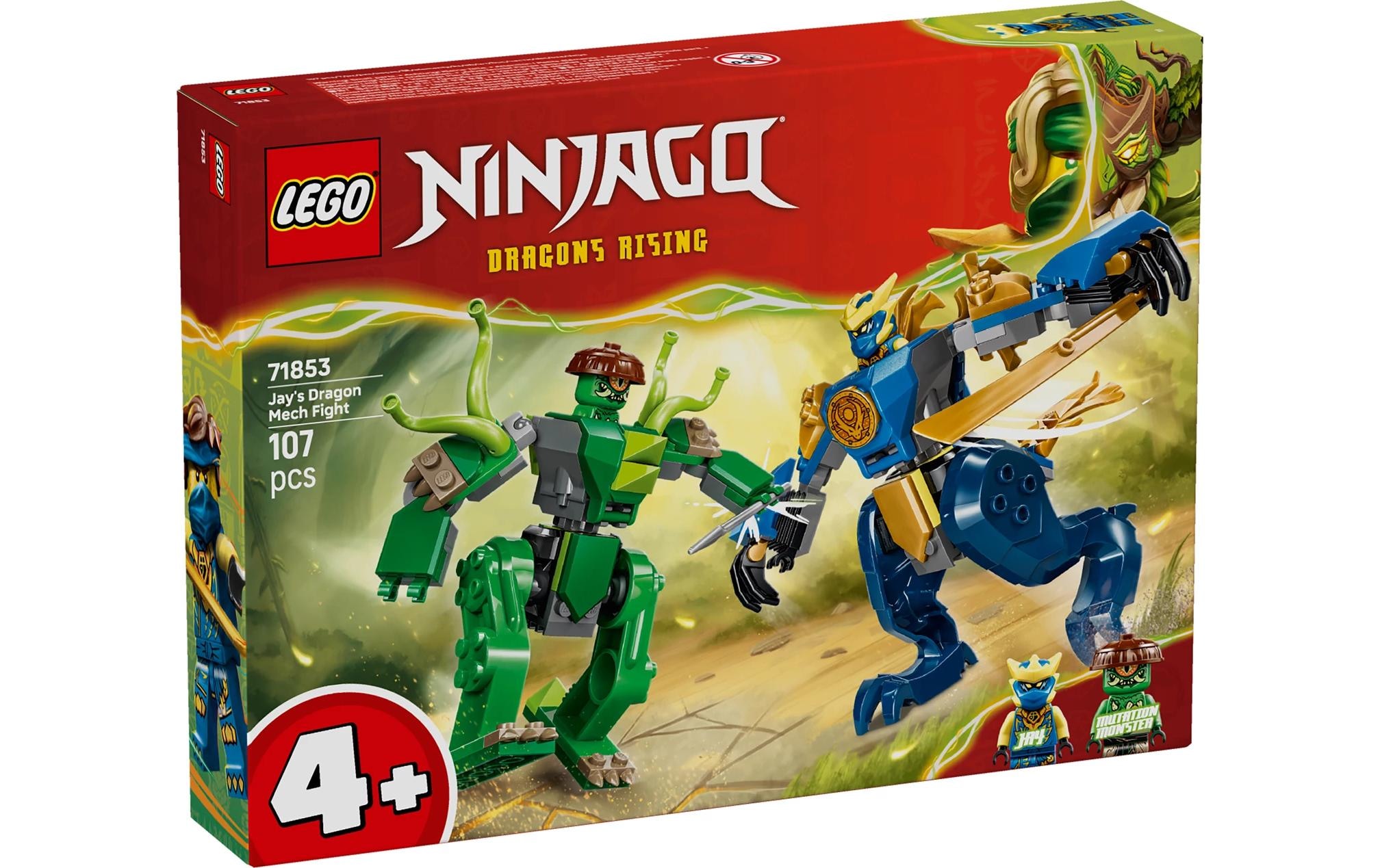 LEGO® Konstruktionsspielsteine »Duell mit Jays Drachen-Mech (71853), LEGO Ninjago«