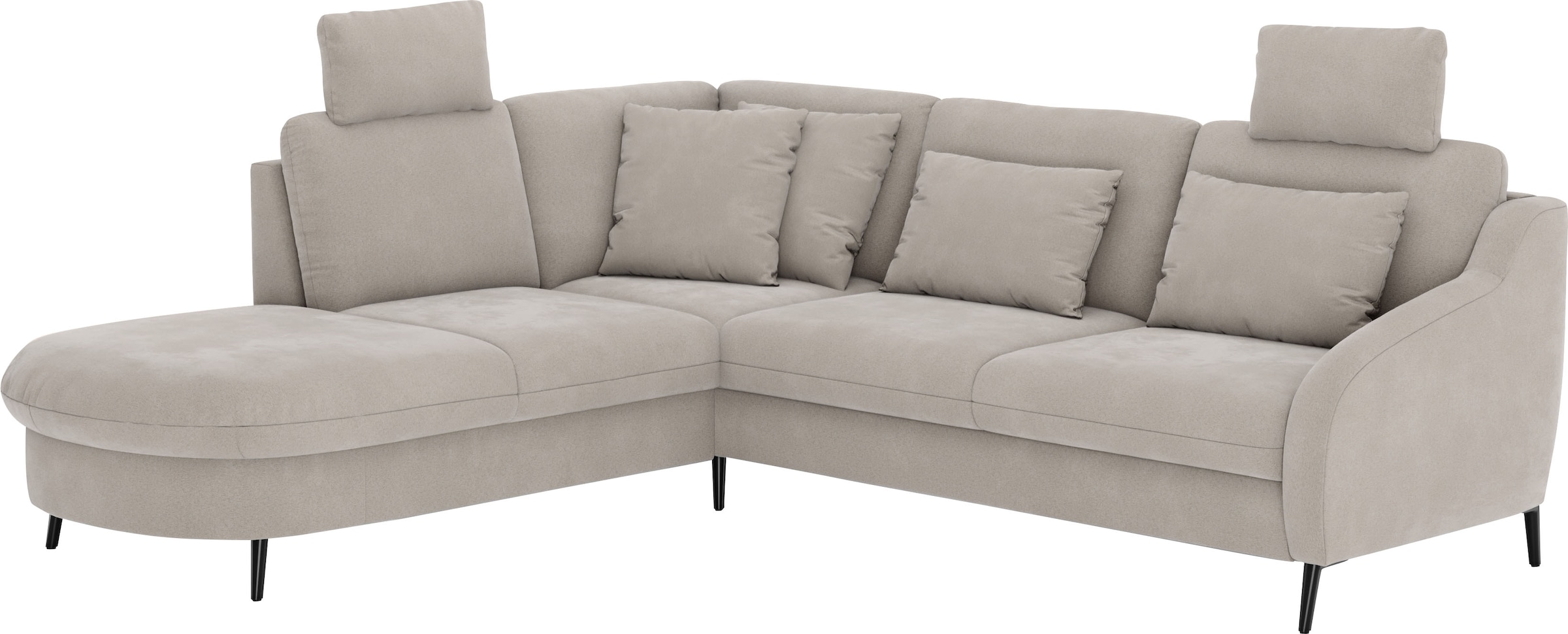 sit&more Ecksofa »Soul L-Form« wahlweise mit Bettfunktion und Bettkasten oder Schubkasten