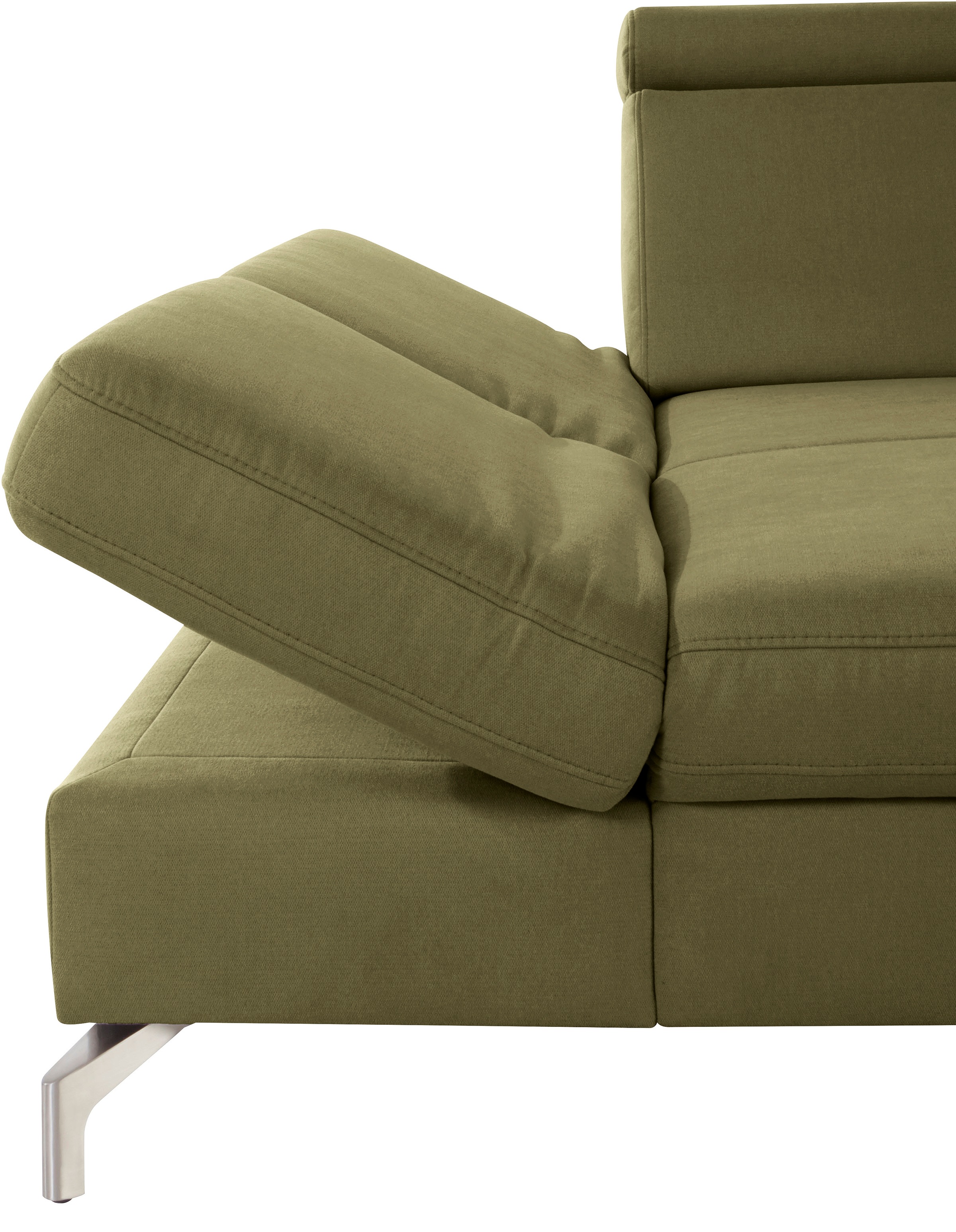 sit&more Ecksofa »Brisbane L-Form«, Fusshöhe 12 cm, inklusive Sitztiefen-, Armteil- und Kopfteilverstellung