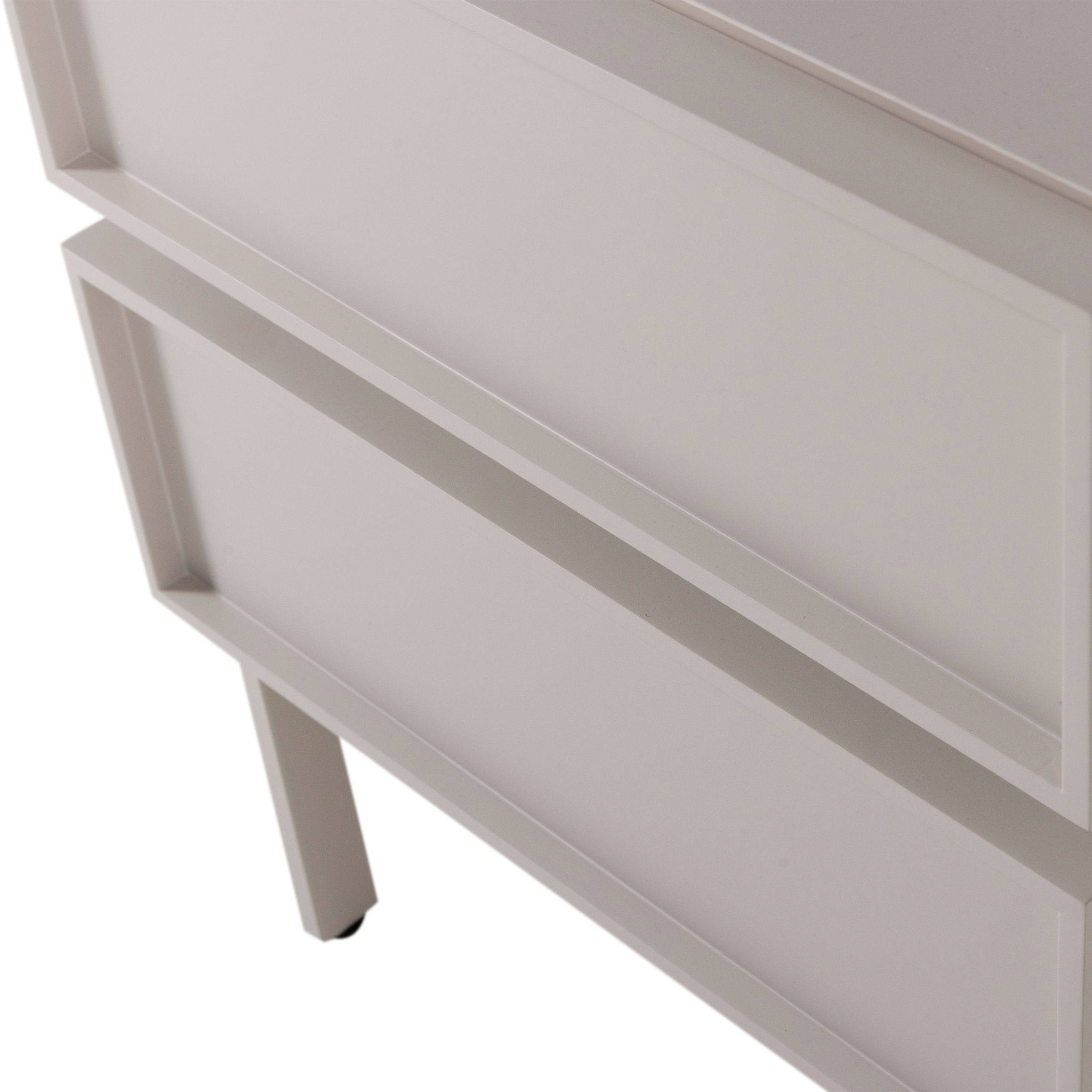 WOOOD Table de nuit »Tours mit kompakter Ausführung und Melamin-MDF B 45 x T 42 x H 51 cm« Surface déperlante, capacité de charge du plateau 50 kg