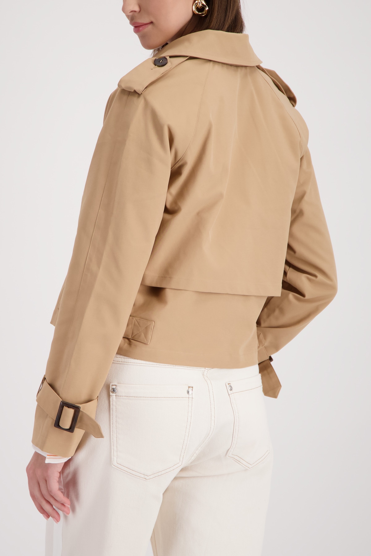 Monari Kurzjacke »Trench kurz« ohne Kapuze Regular fit mit stilvollen Knöpfen