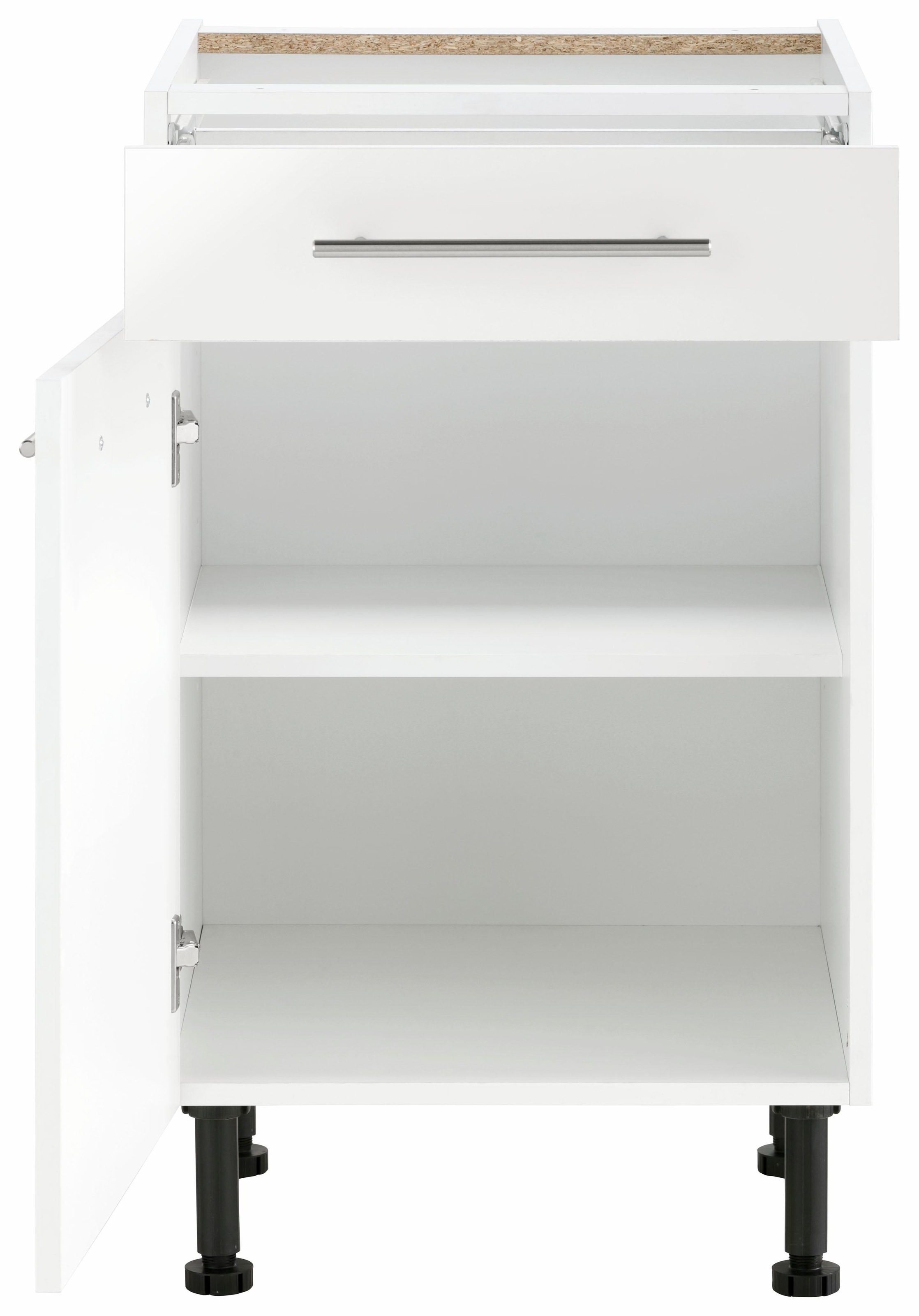 wiho Küchen Unterschrank »Ela«, Breite 50 cm, höhenverstellbare Füsse