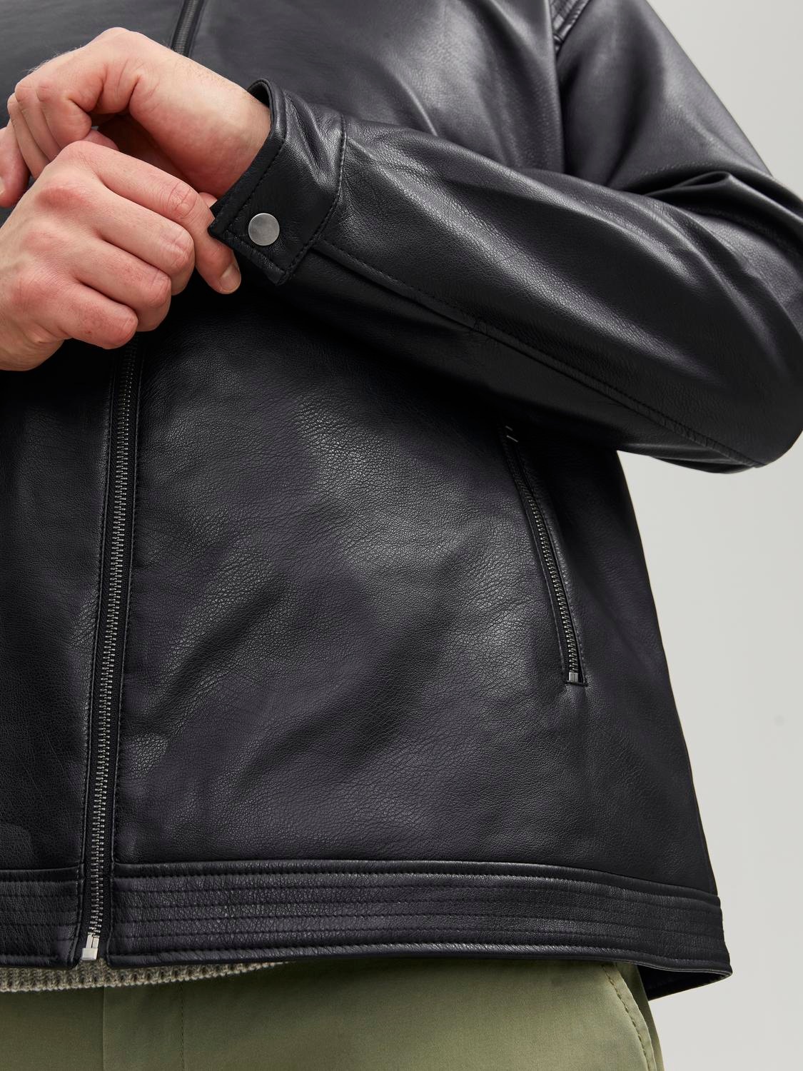 Jack & Jones PlusSize Bikerjacke »JJEROCKY CLEAN JACKET NOOS PLS«