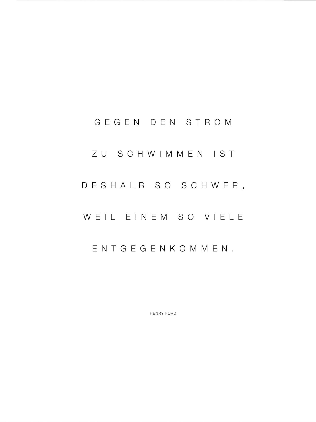 Image of Wall-Art Poster »Gegen den Strom schwimmen«, Poster, Wandbild, Bild, Wandposter bei Ackermann Versand Schweiz