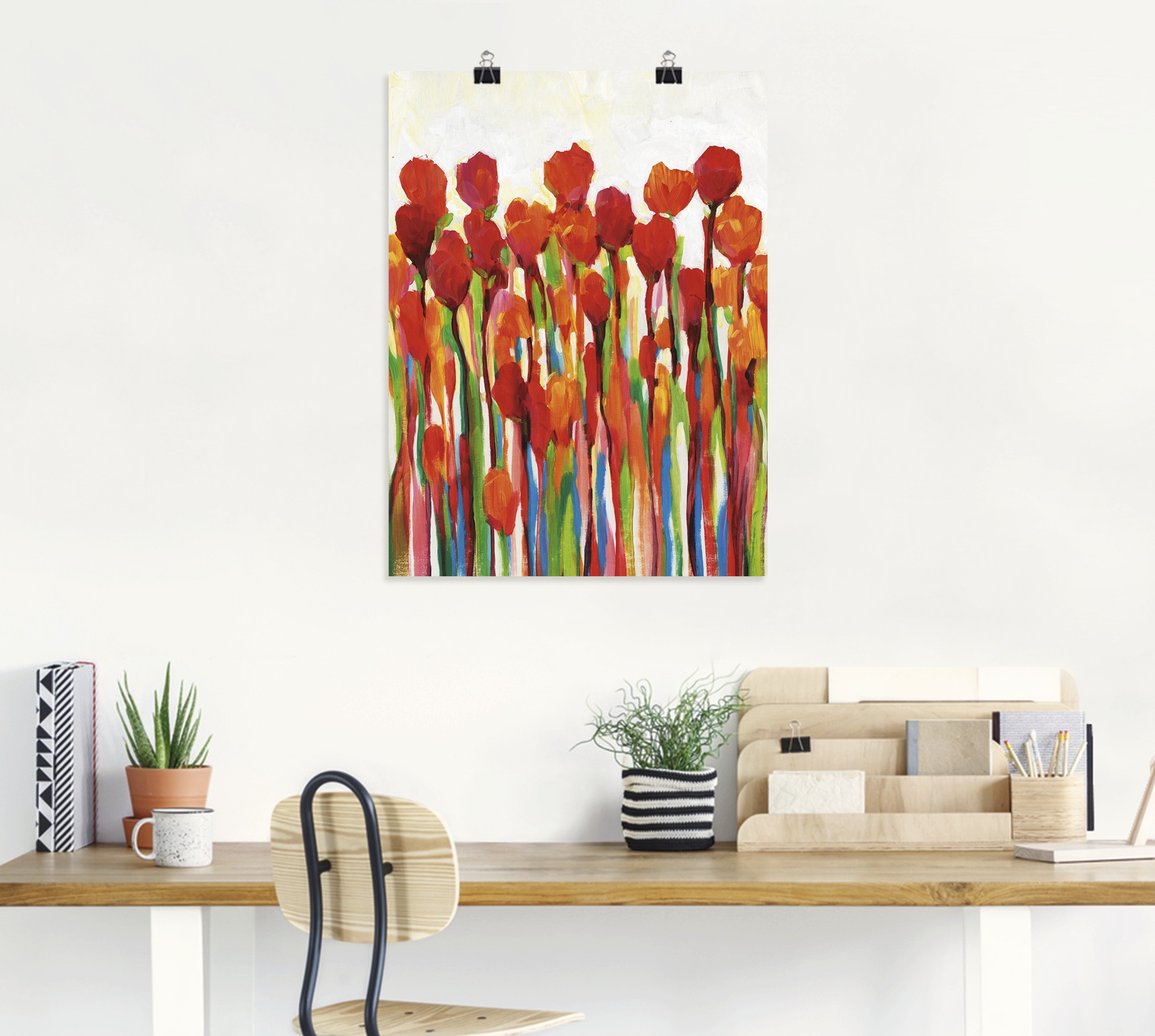 Image of Artland Wandbild »Strotzen mit Farben II«, Blumenwiese, (1 St.), in vielen Grössen & Produktarten - Alubild / Outdoorbild für den Aussenbereich, Leinwandbild, Poster, Wandaufkleber / Wandtattoo auch für Badezimmer geeignet bei Ackermann Versand Schweiz