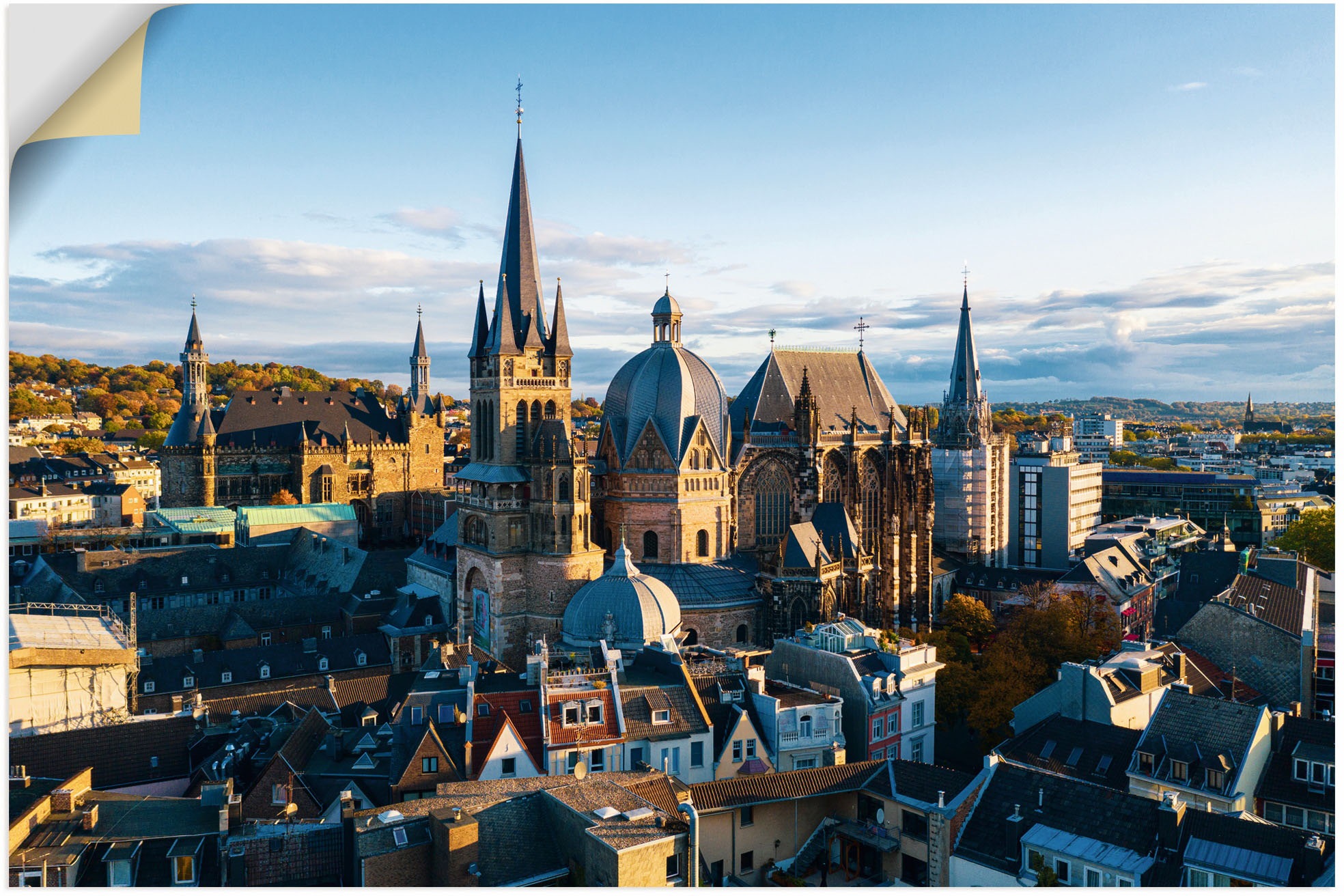 Image of Artland Wandbild »Aachen Skyline II«, Aachen, (1 St.), in vielen Grössen & Produktarten - Alubild / Outdoorbild für den Aussenbereich, Leinwandbild, Poster, Wandaufkleber / Wandtattoo auch für Badezimmer geeignet bei Ackermann Versand Schweiz