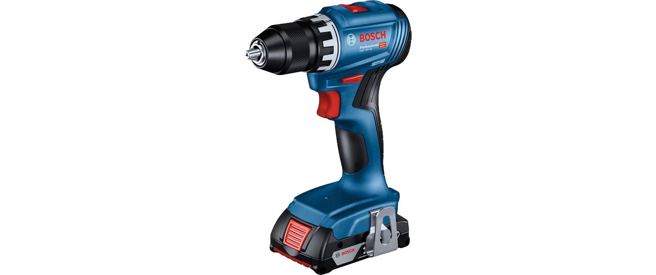 Bosch Professional Akku-Bohrschrauber »Akku-Bohrschrauber GSR 18 V-45 Set«