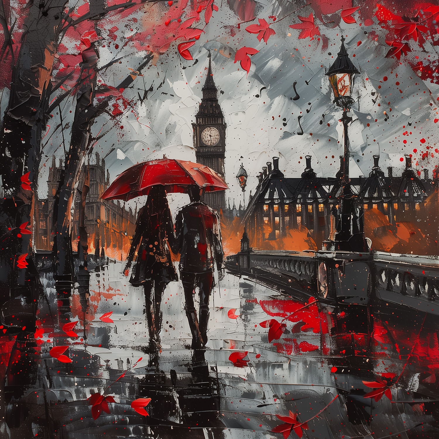 queence Tableau sur toile »Ein Herbsttag in London«